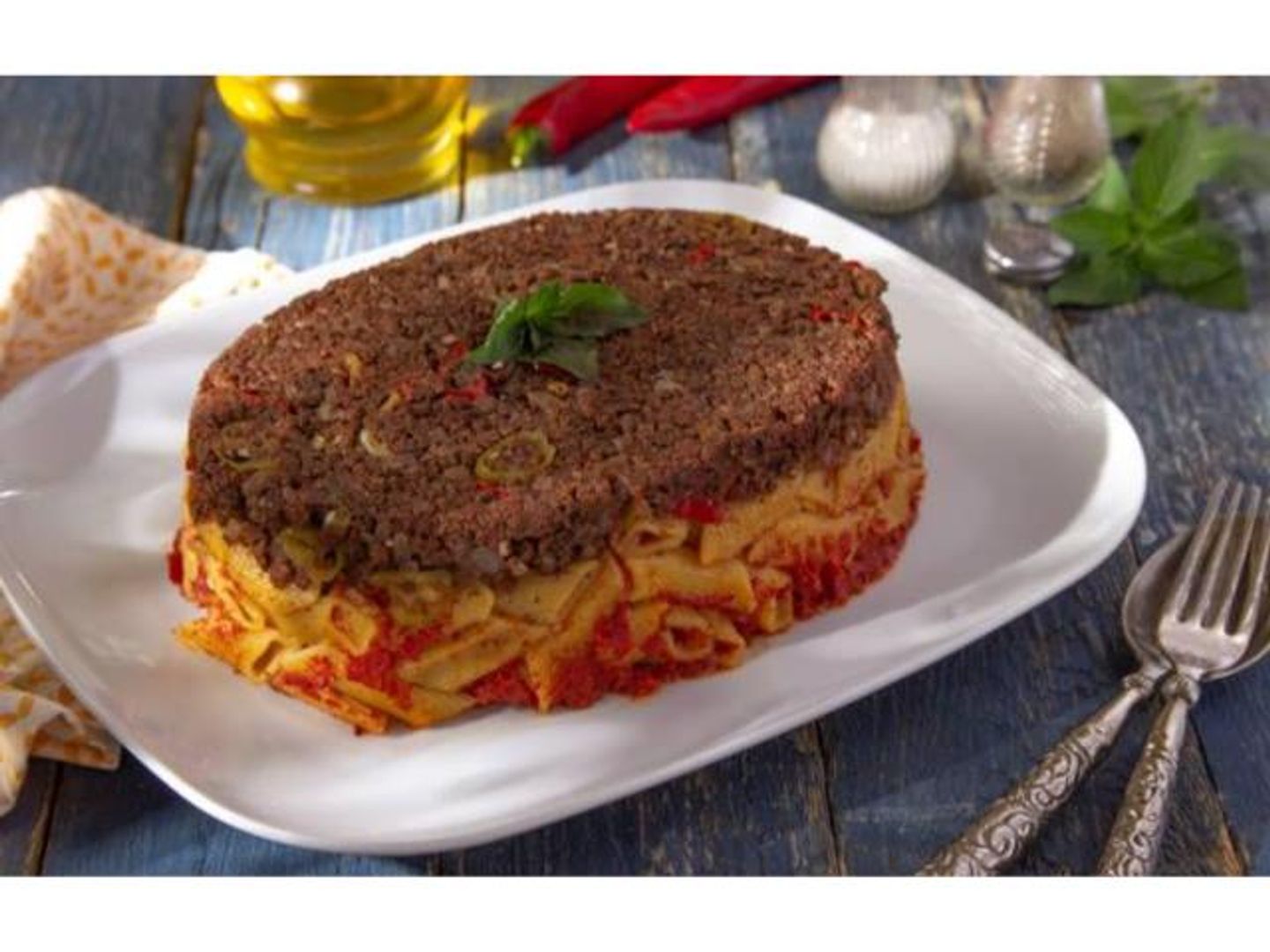 طاجن مكرونه كفته