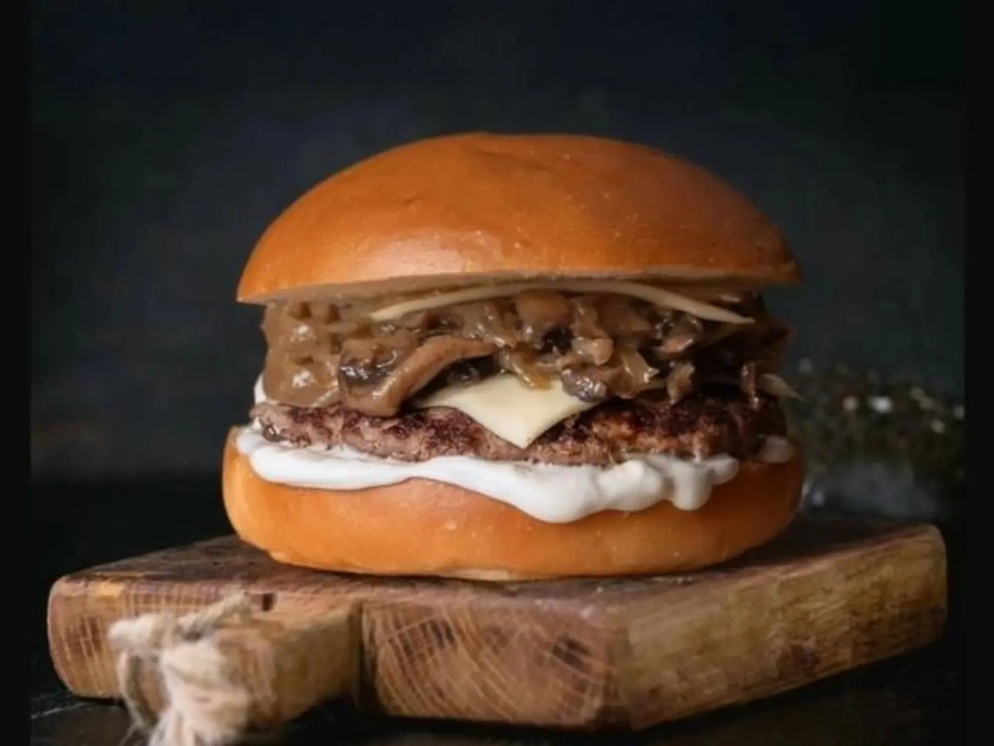 Swiss & Mushroom Burger