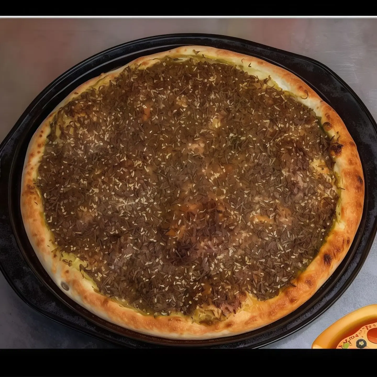 بیتزا زعتر سادہ كبيره