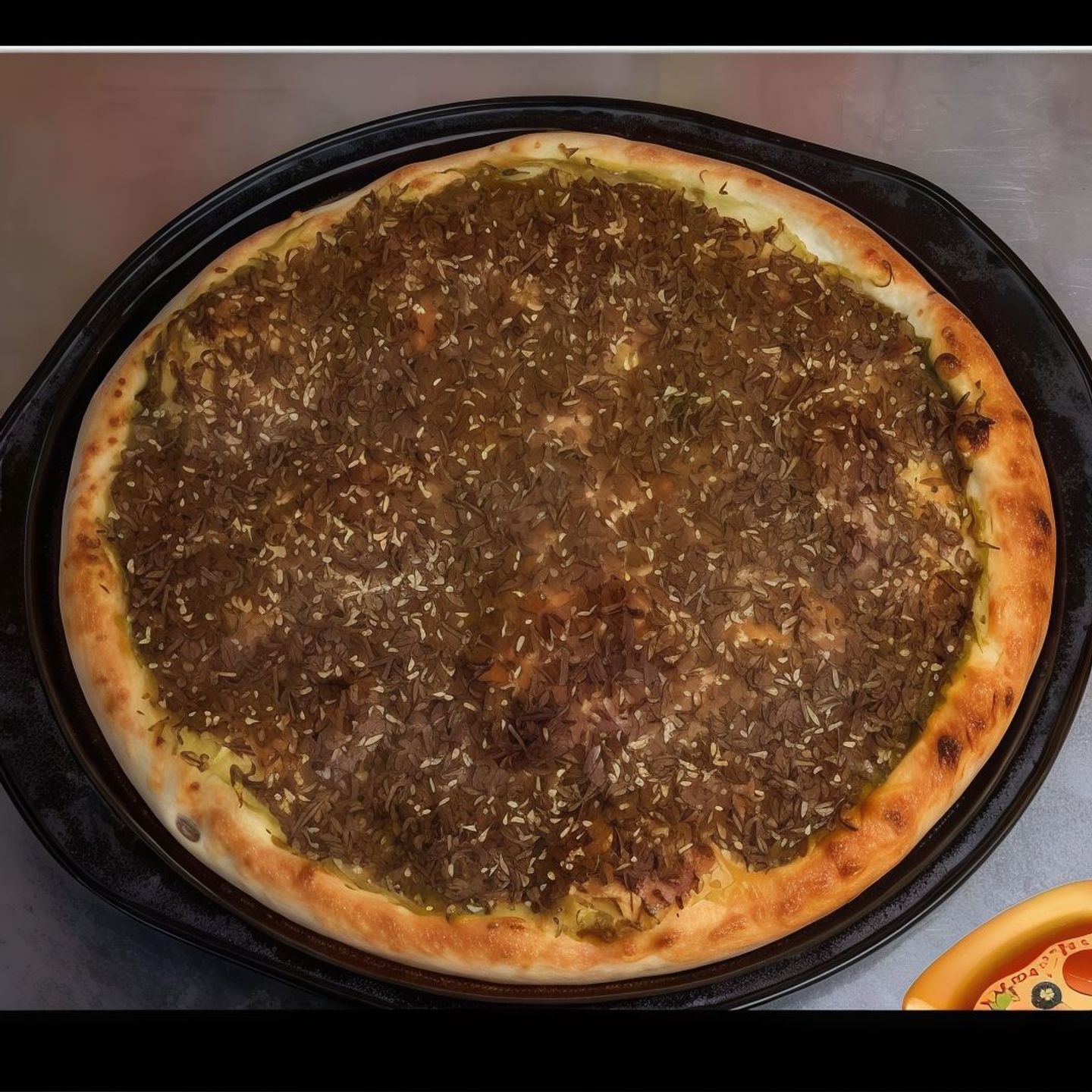 بیتزا زعتر سادہ كبيره