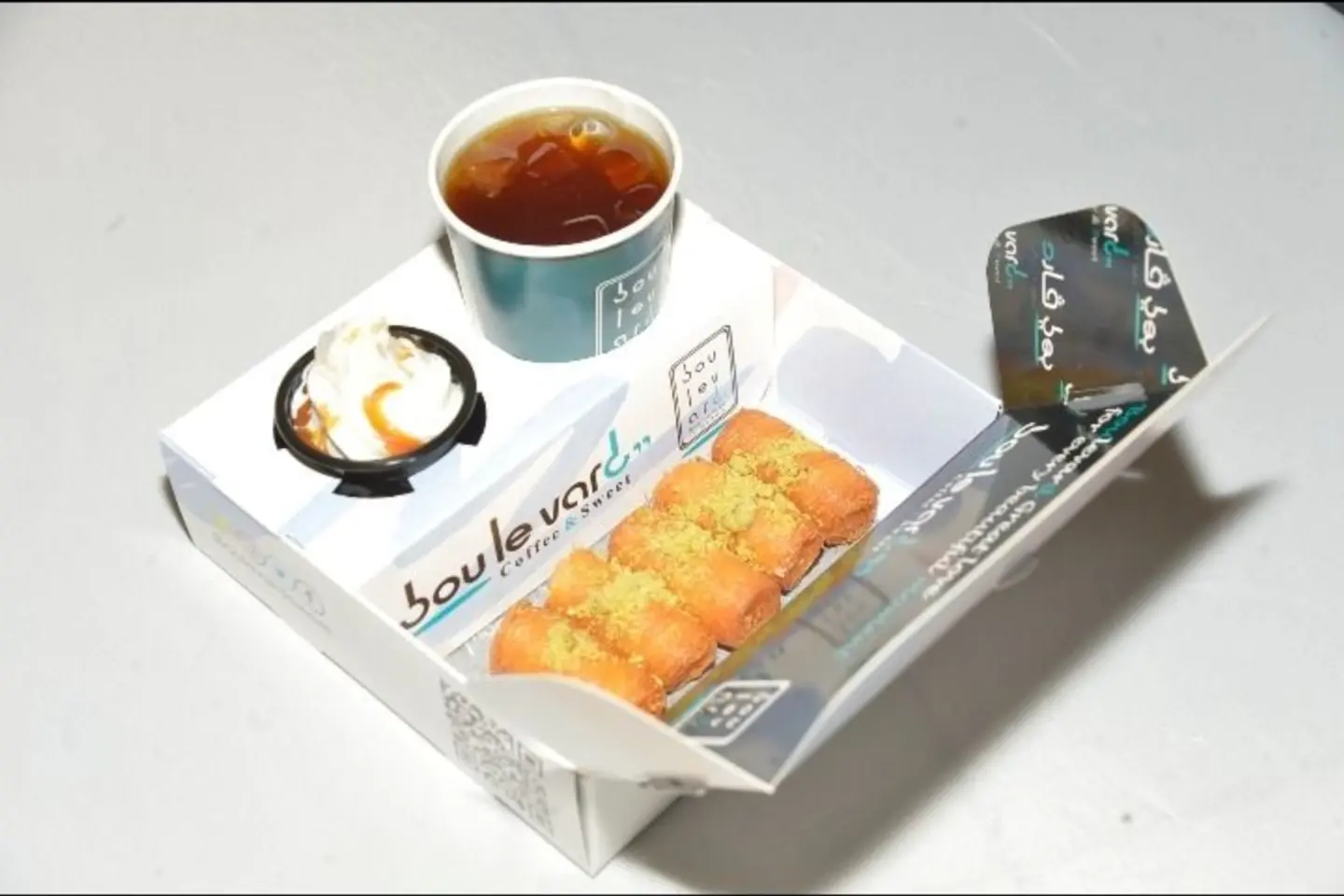 كنافه رول_ايس كريم_قهوة