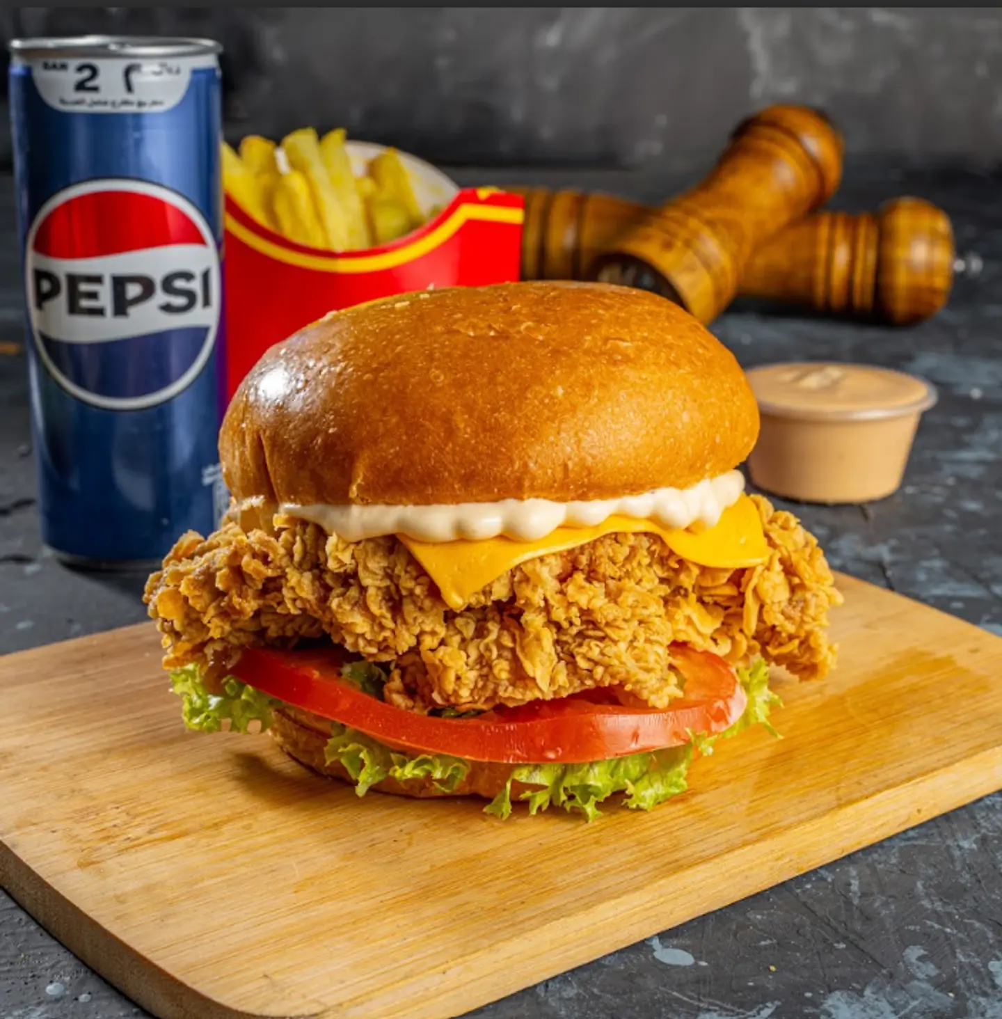 Crispy Burger Meal