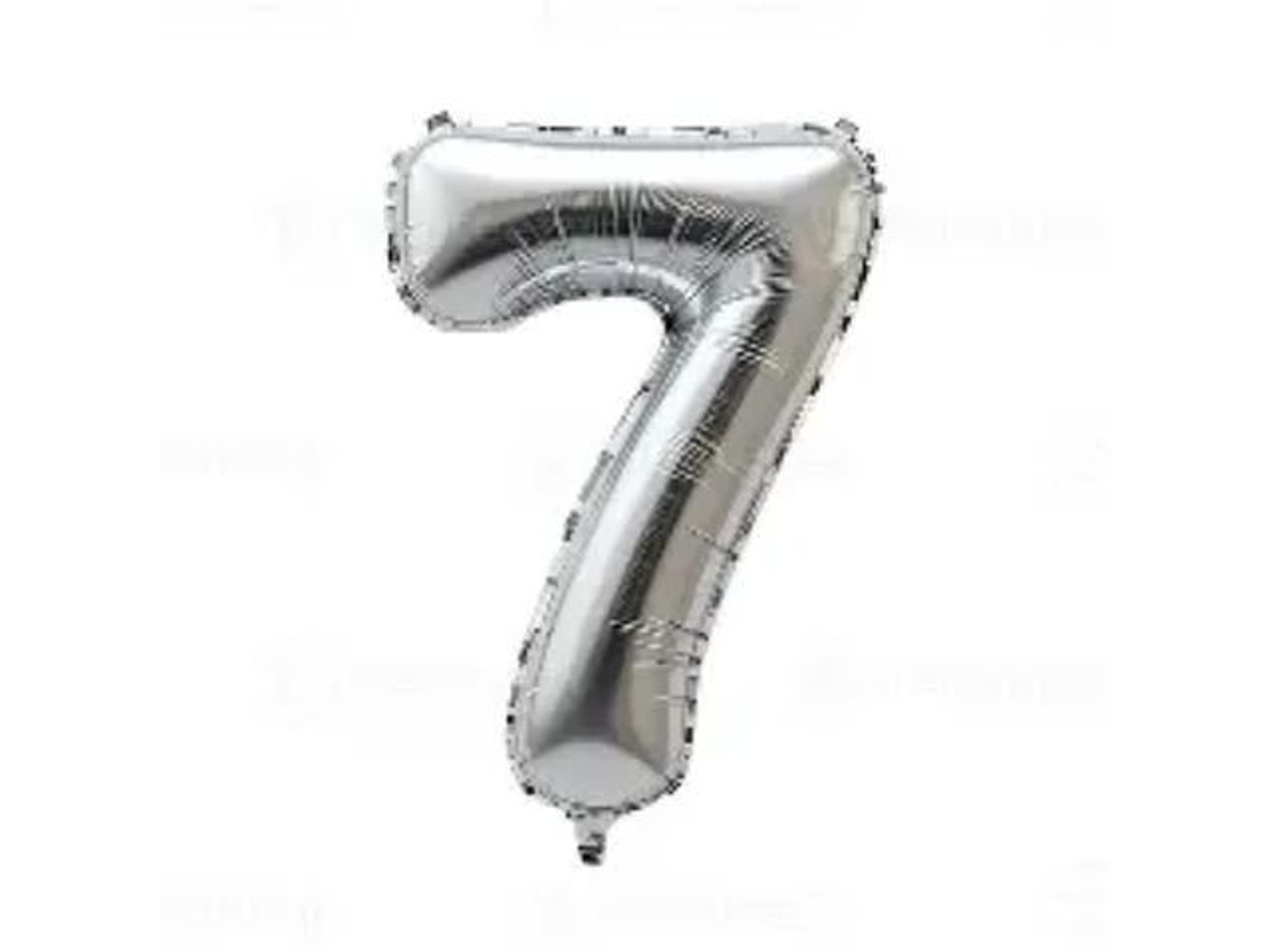 Silver Numbers Balloons 7