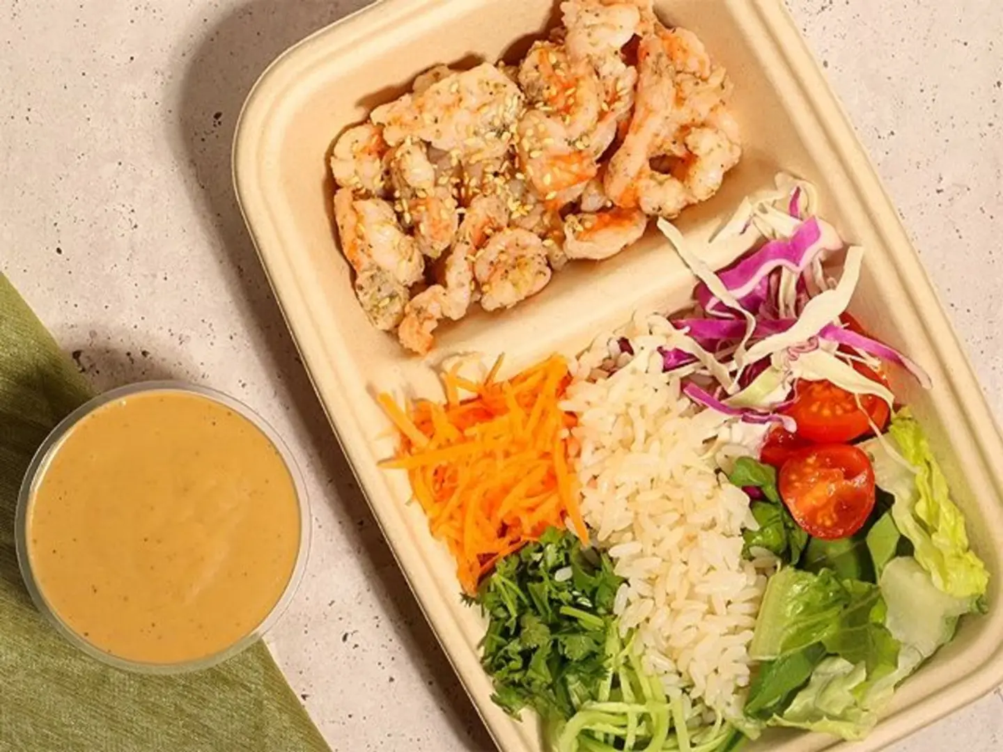 Asian Shrimp Rice Bowl