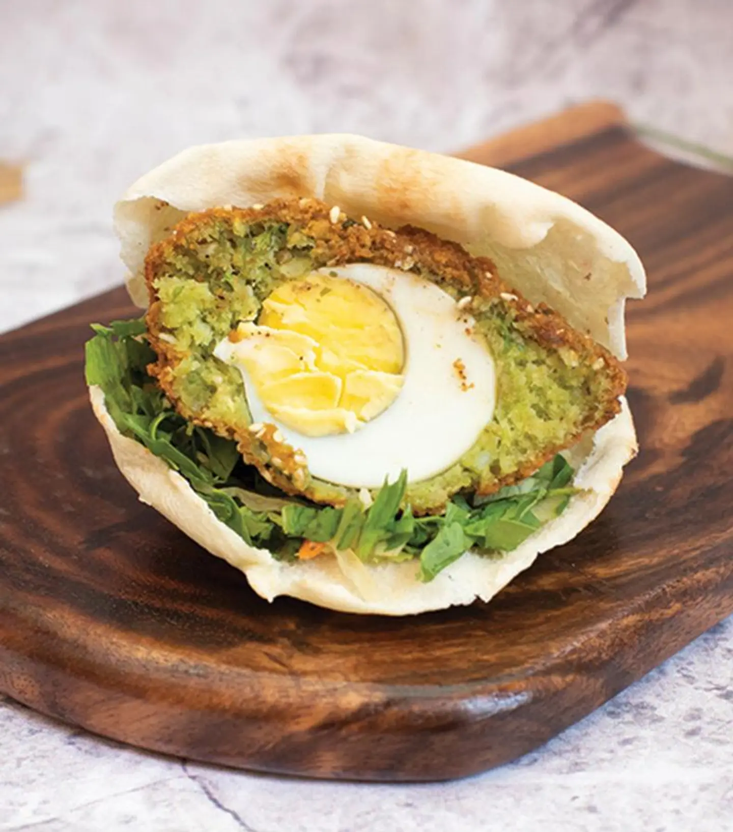Falafel & Egg Sandwich