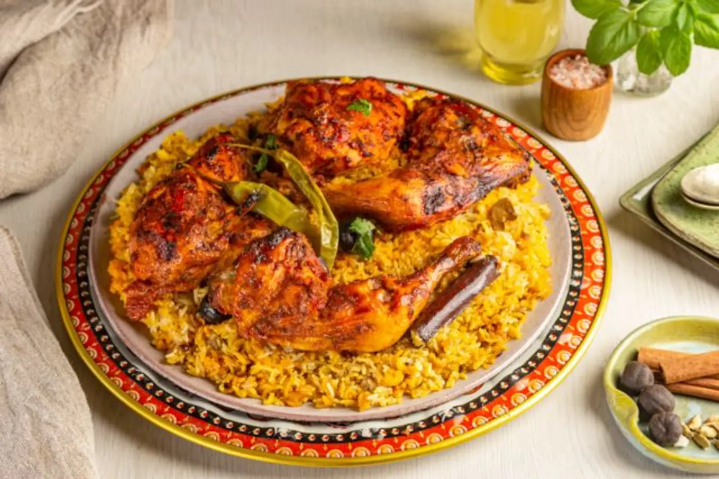 A Quarter Of Chicken Mandi