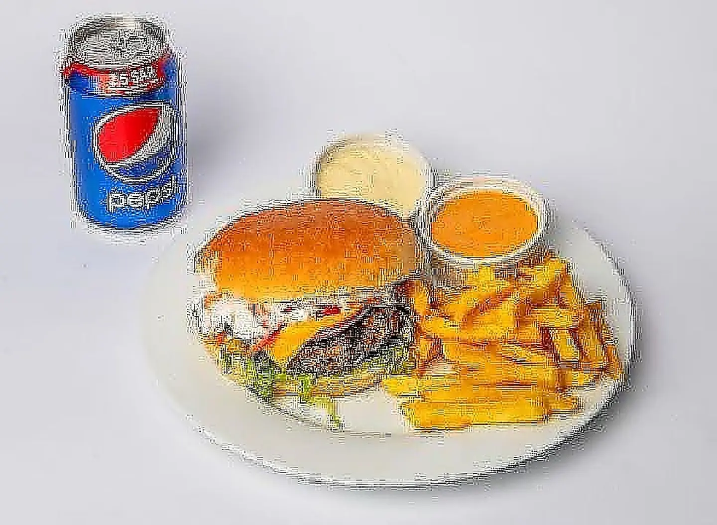 وجبة برجر لحم