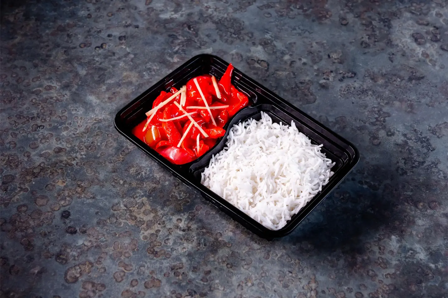 White Rice With Chicken Sizzler