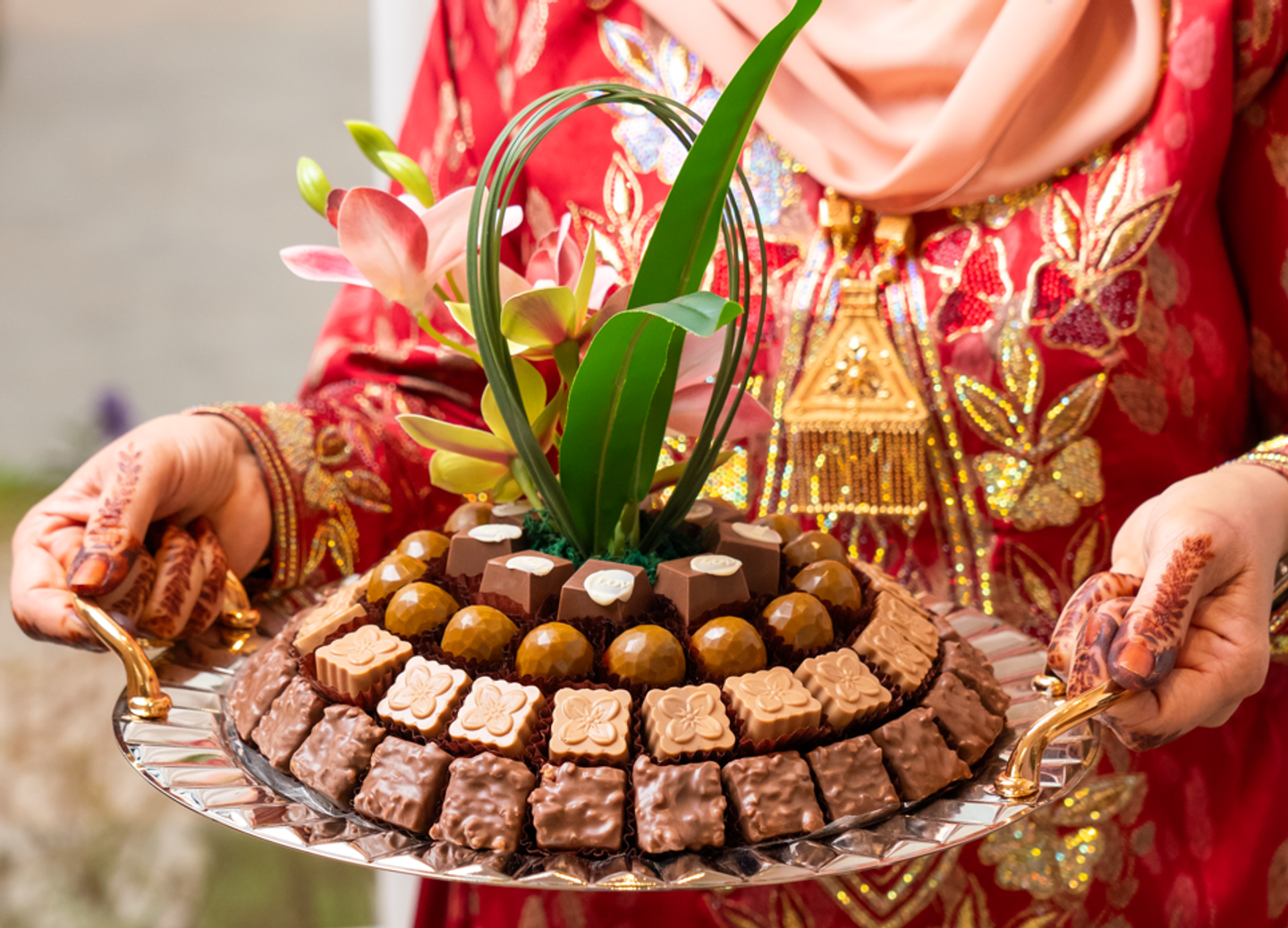 صينية دائري صغير مكشوف