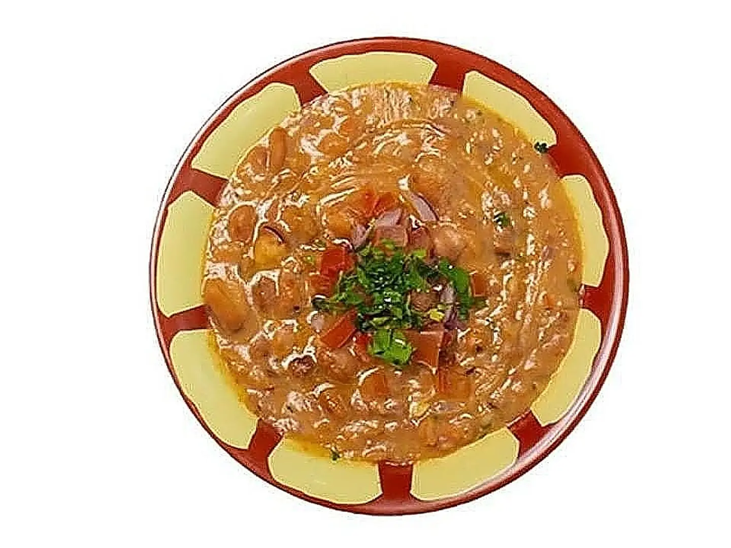 Foul Saudi Mix With Feta Cheese And Egg