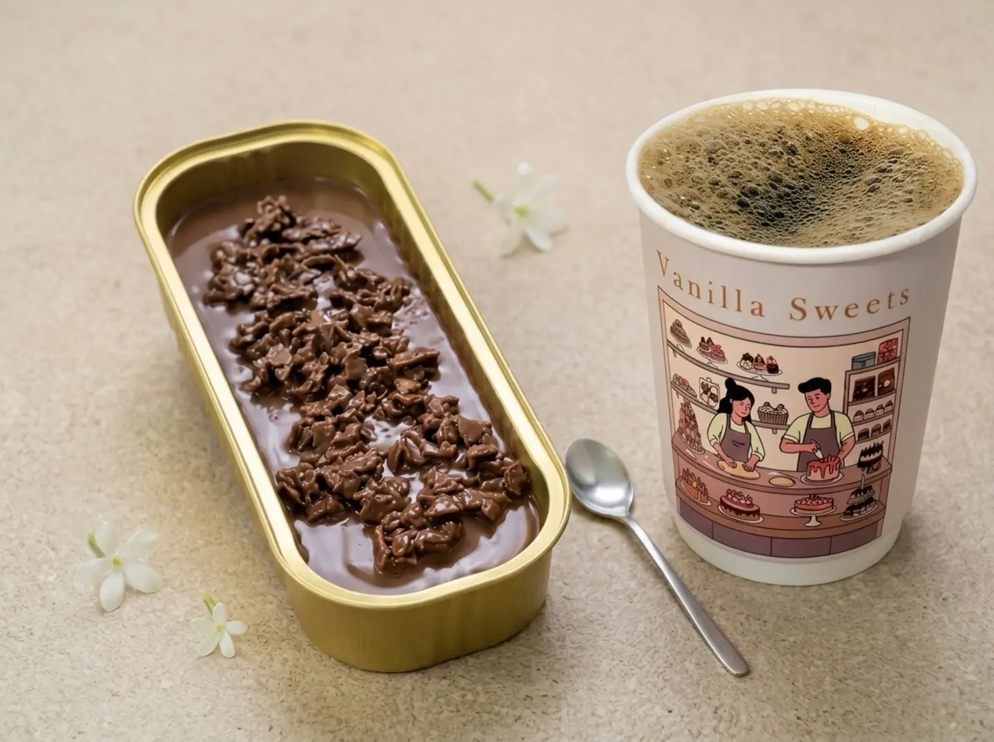 Mini Crunchies And A Cup Of Coffee Today