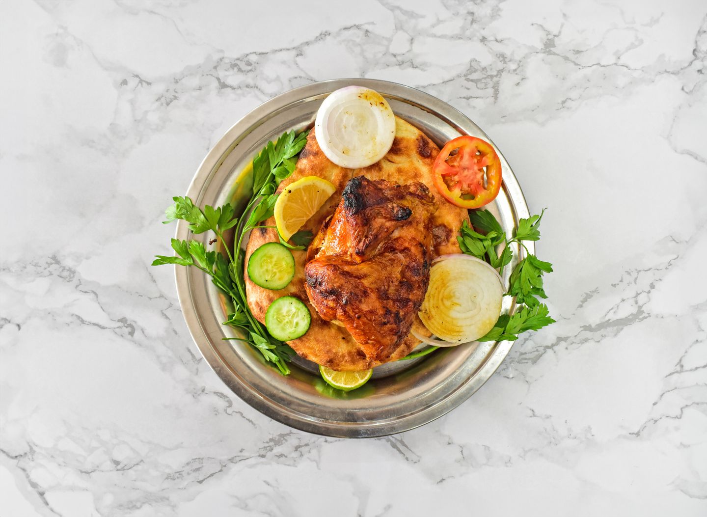 نص دجاج شواية بدون ارز
