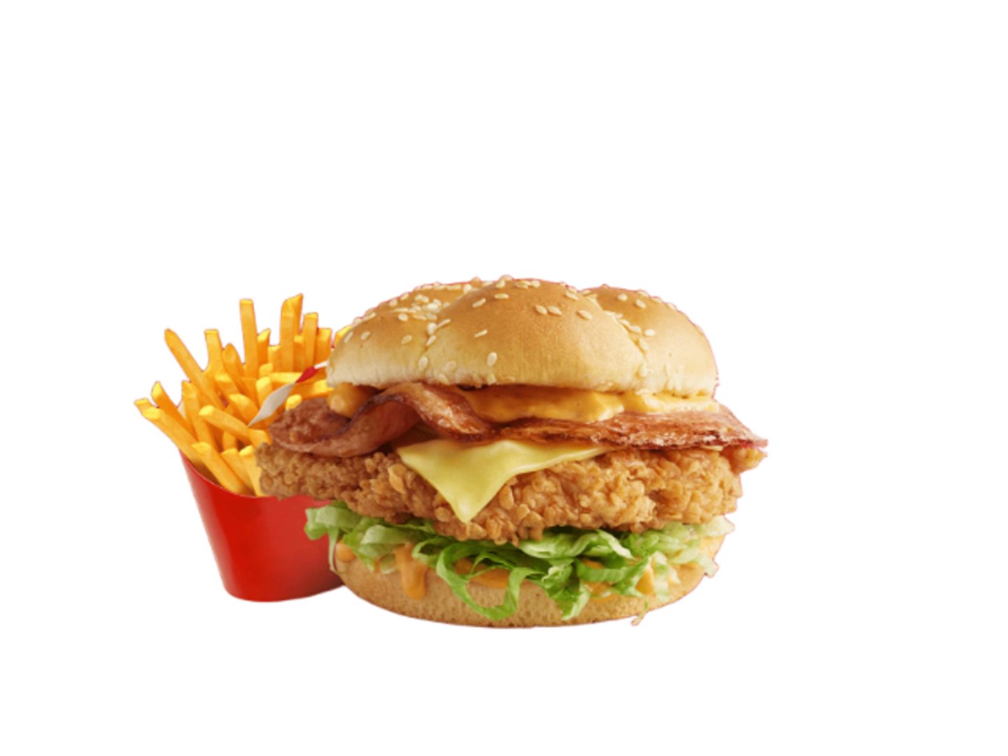 Zinger Burger Meal With Cheese