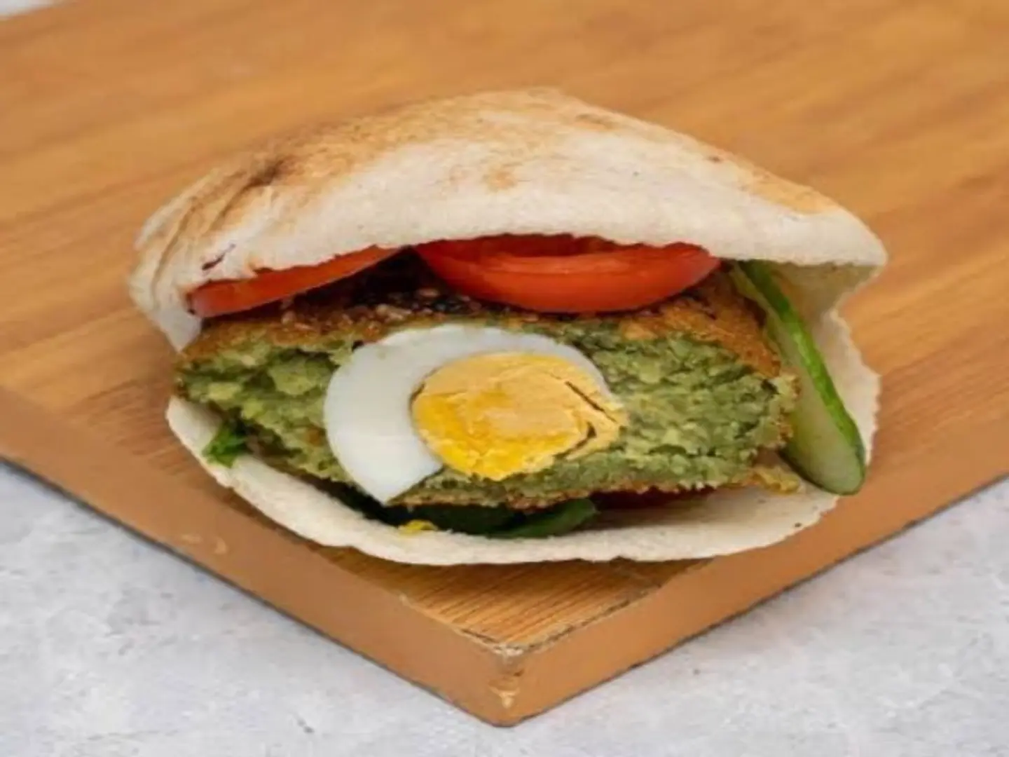 Egg Falafel Sandwich