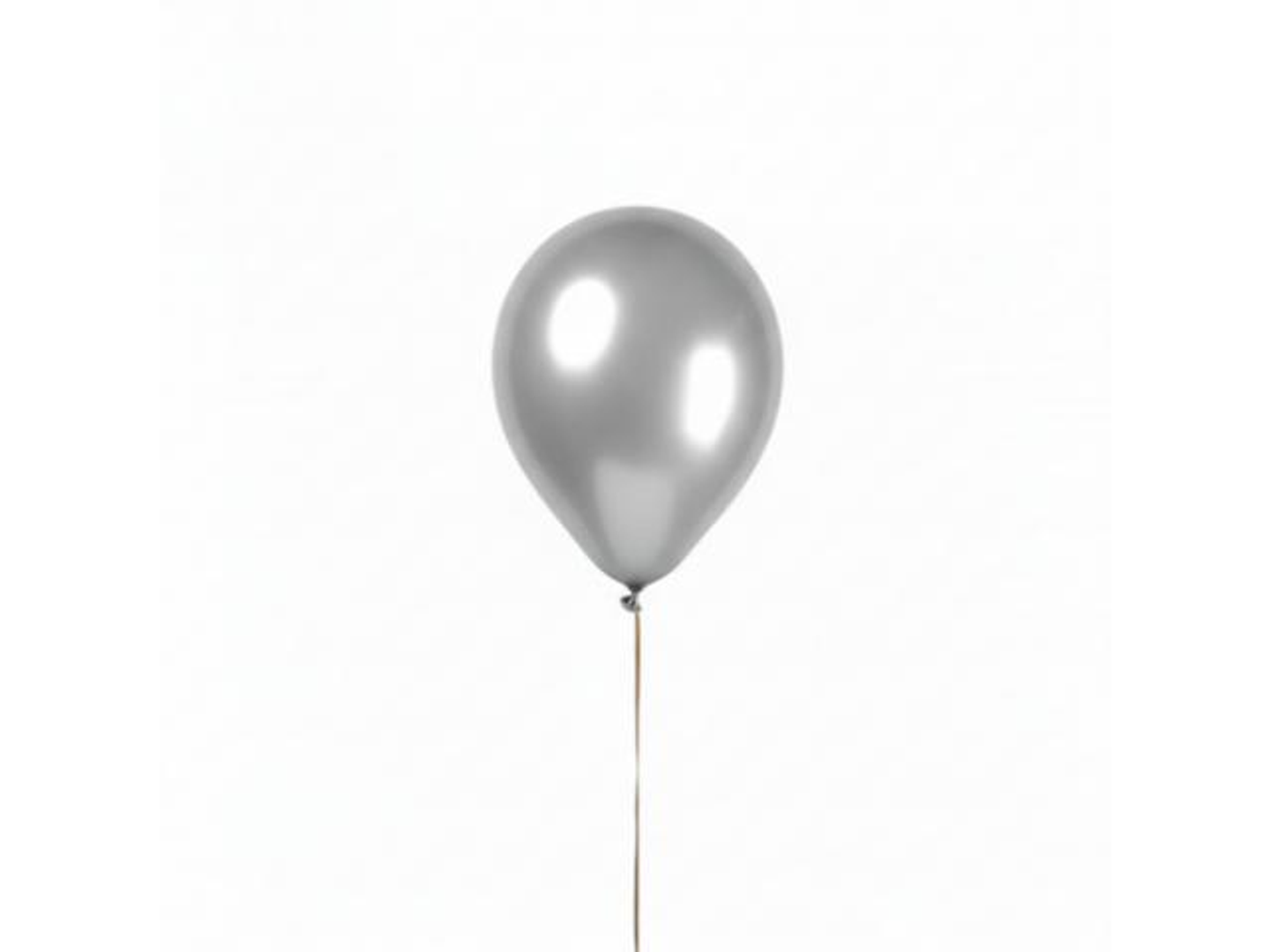 Silver Chrome Helium Balloon