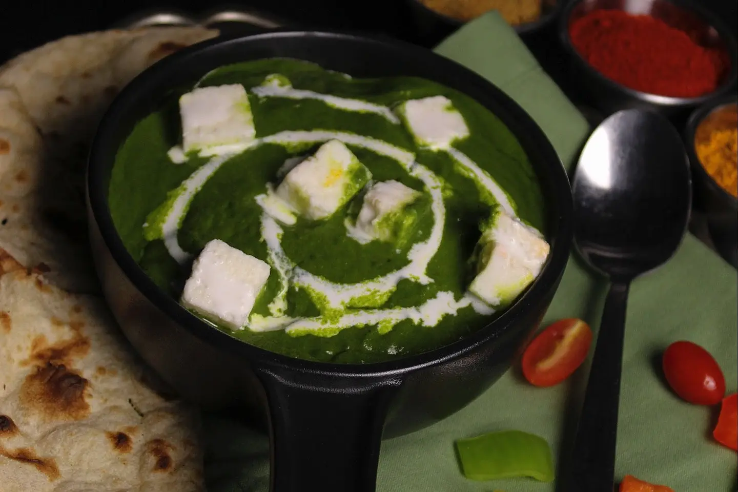 بانير مع سبانخ