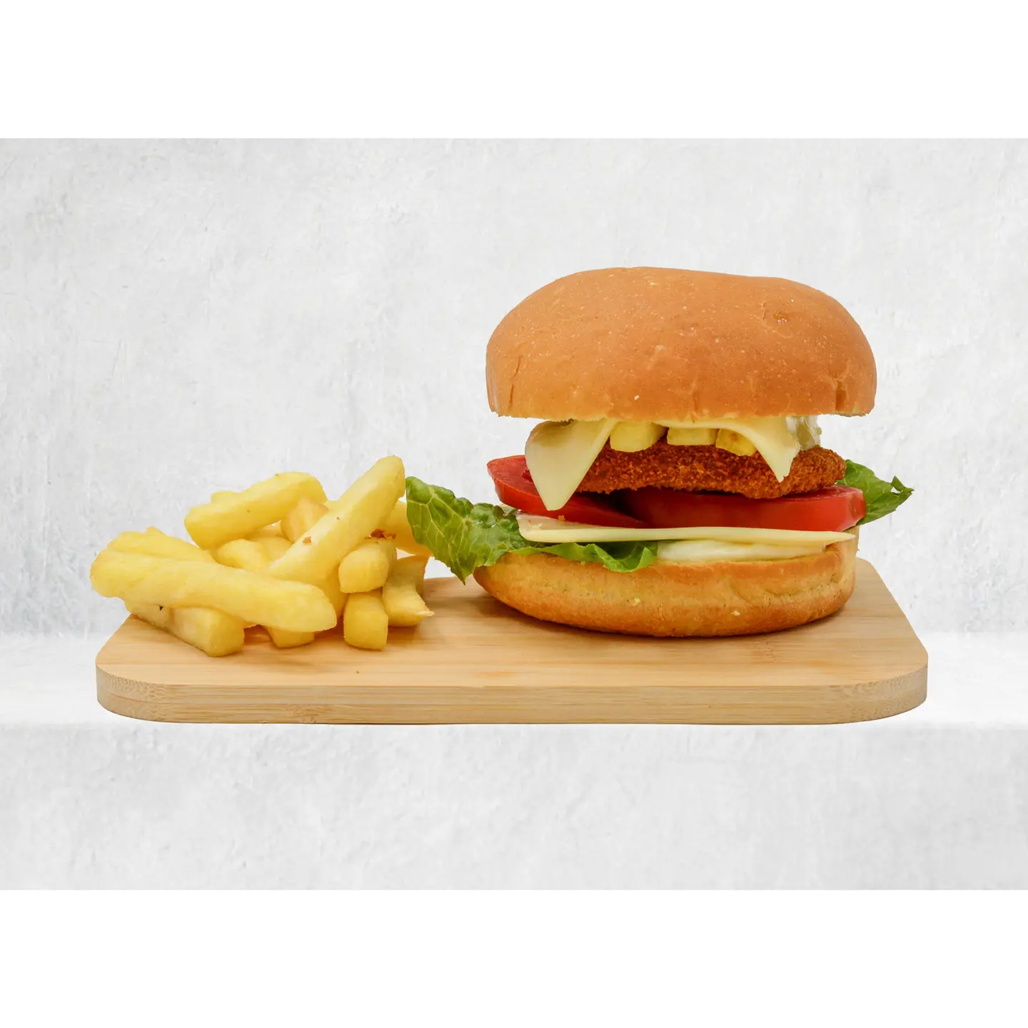 وجبة برجر جبن الدجاج