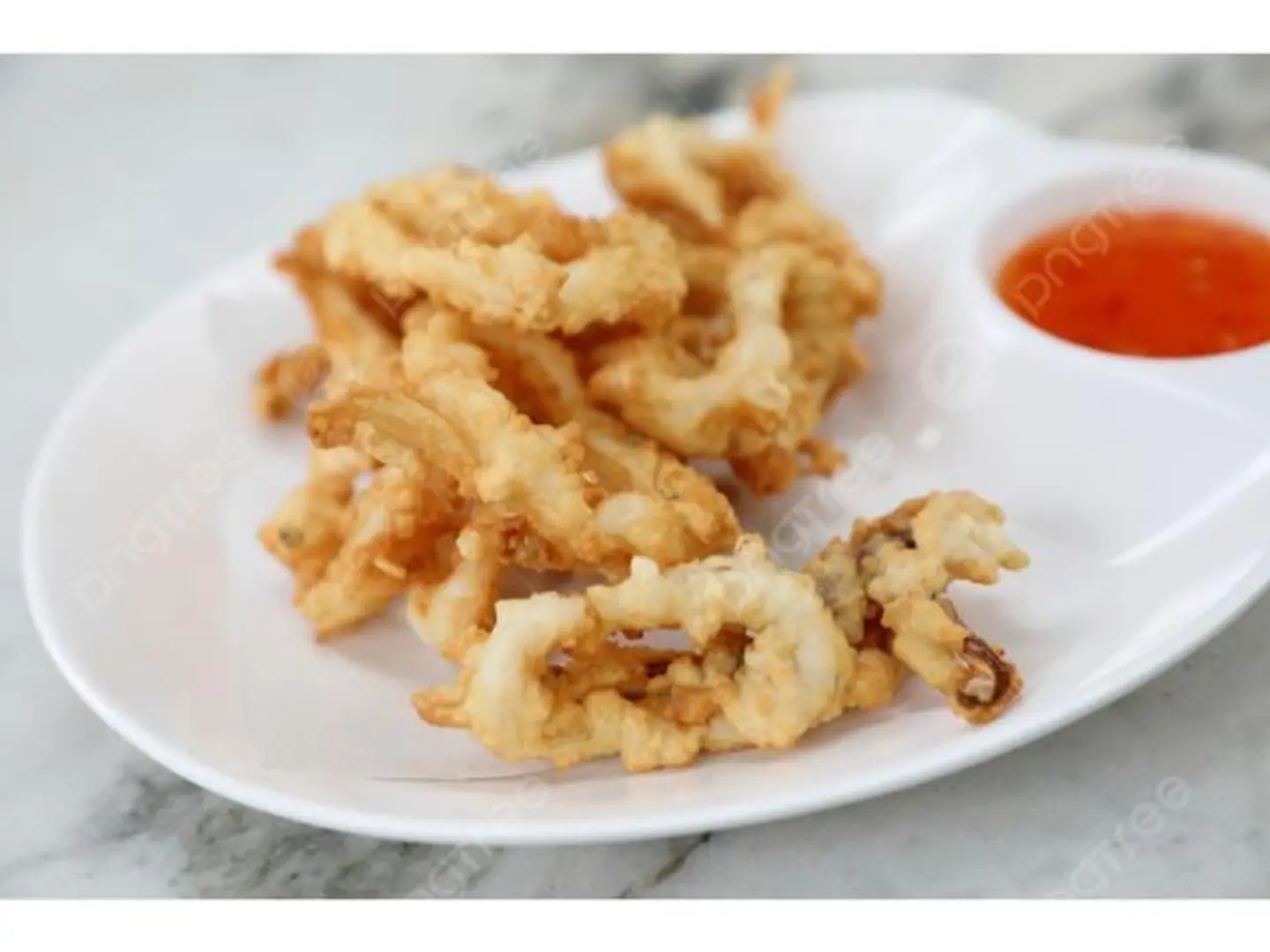 Calamari And Fried Zucchini