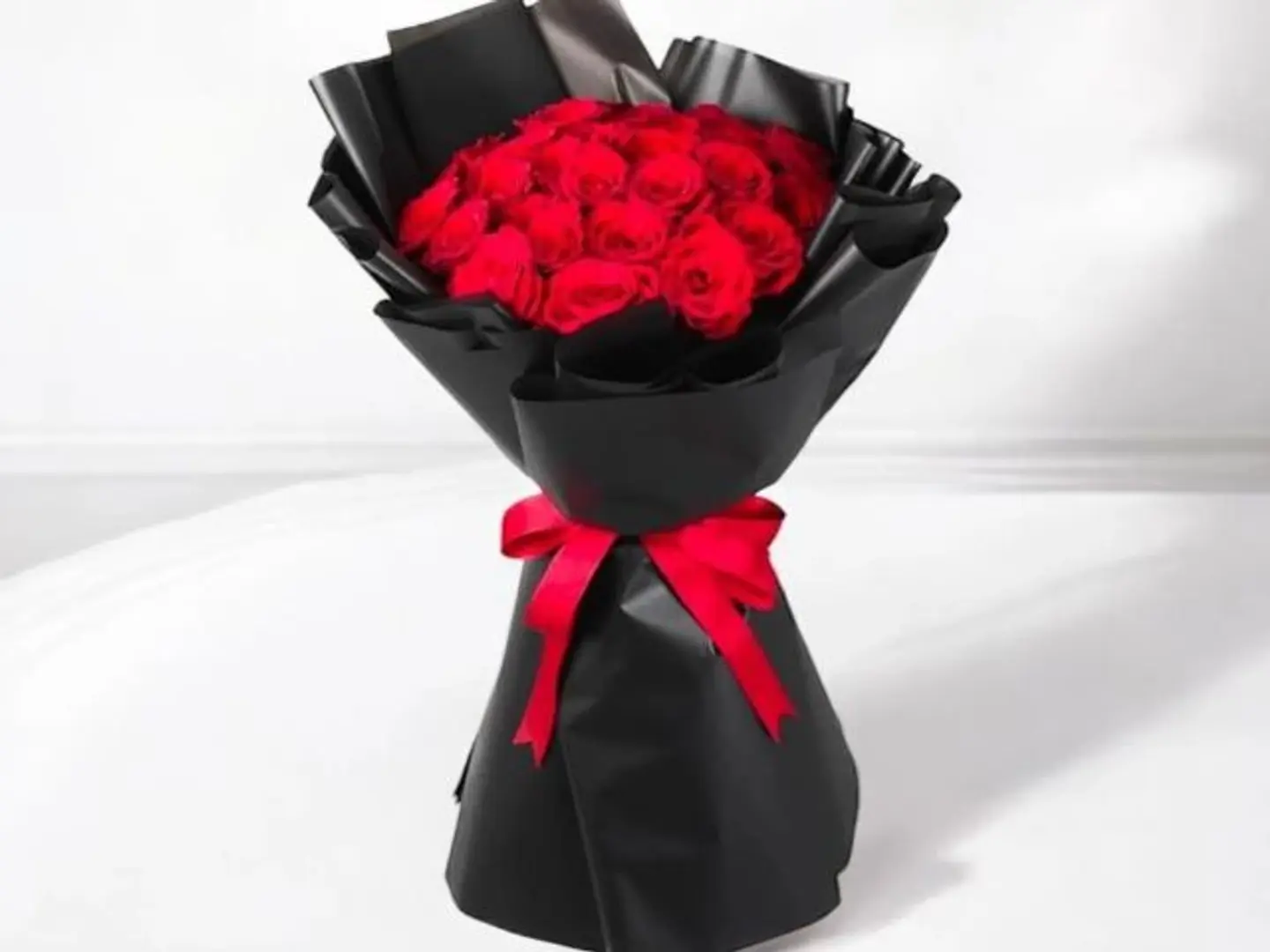 بوكيه ورد احمر 20 ورده