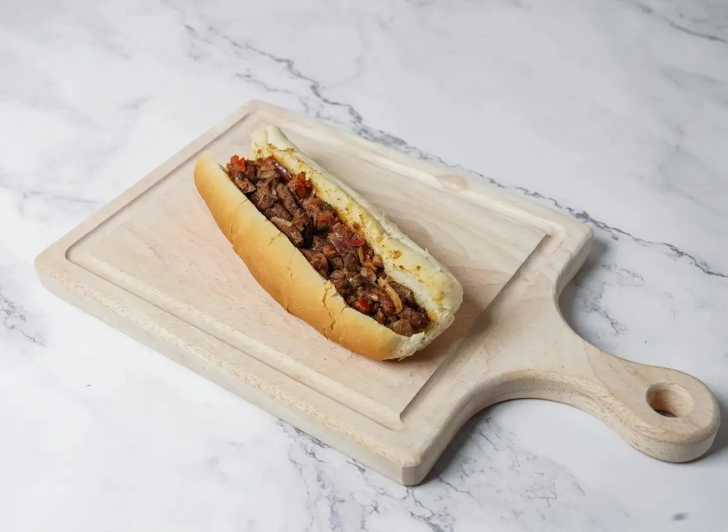 Liver And Cheese Sandwich