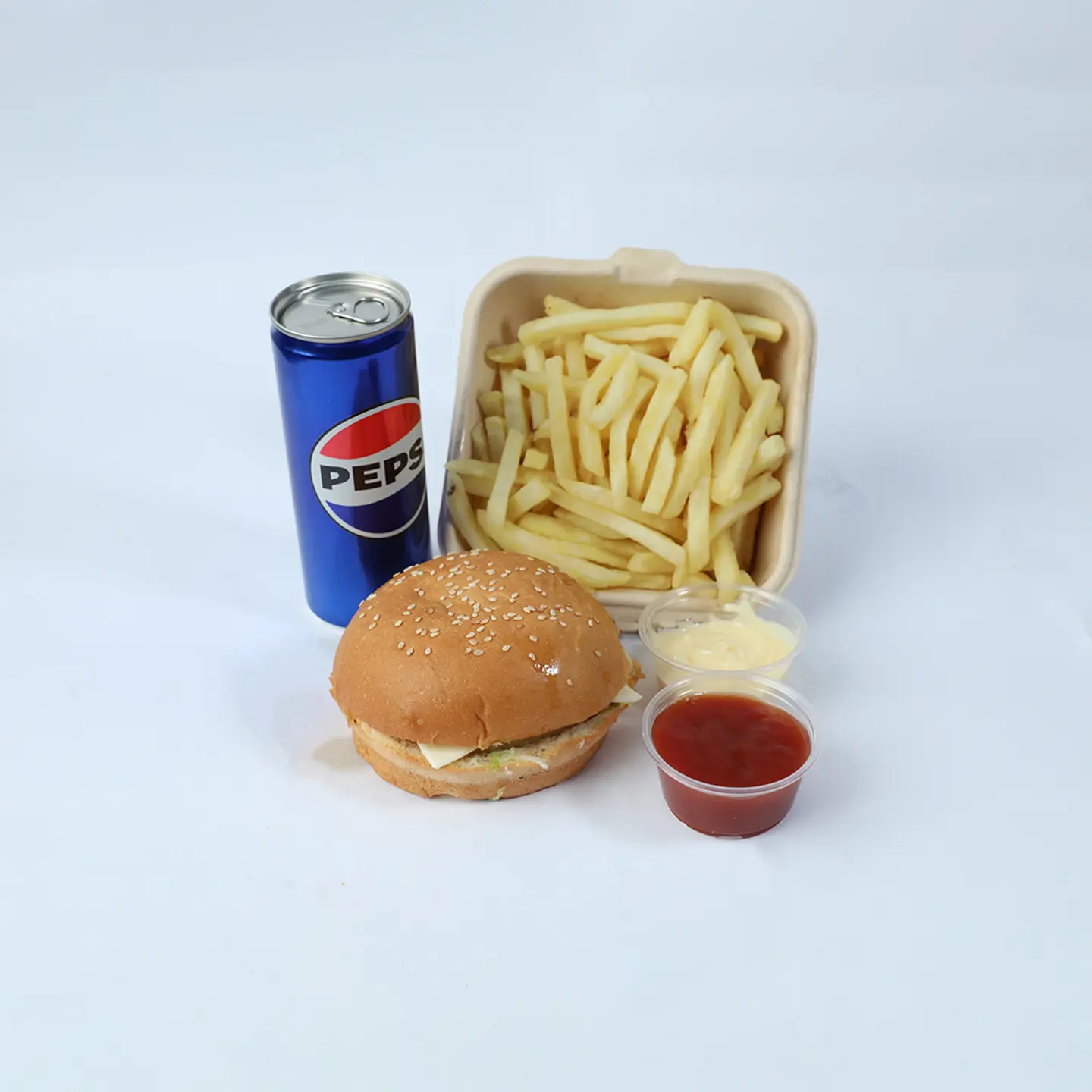 برجر دجاج الطيبين - وجبة