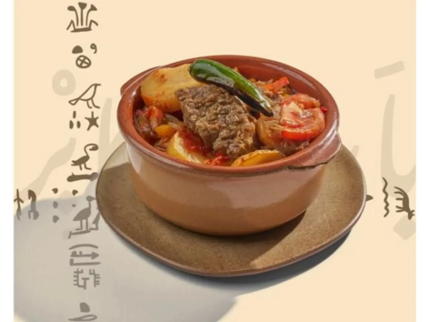 طاجن بطاطس باللحمة