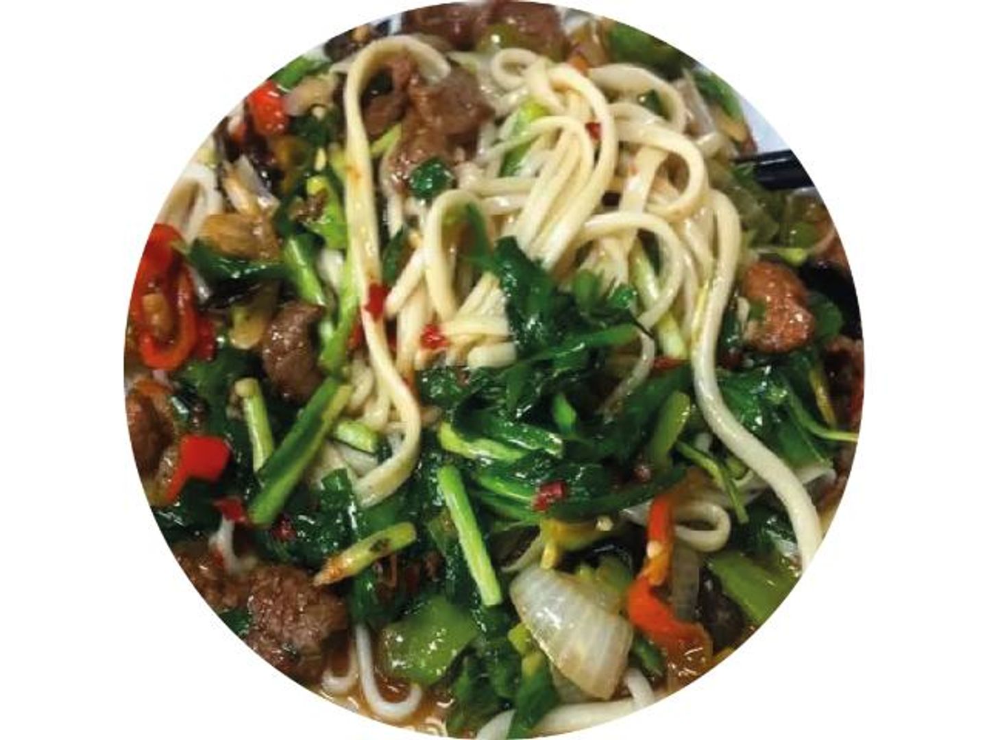 Lagman With Beef And Spinach
