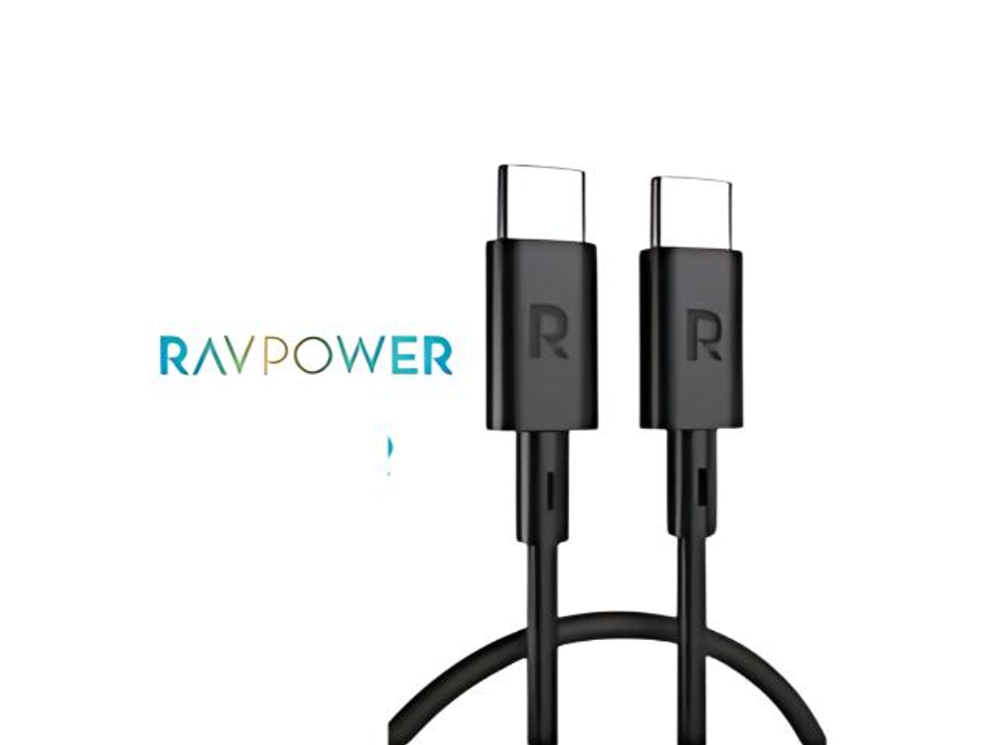 سلك راف باور تايب سي لتايب سي 1م اسود