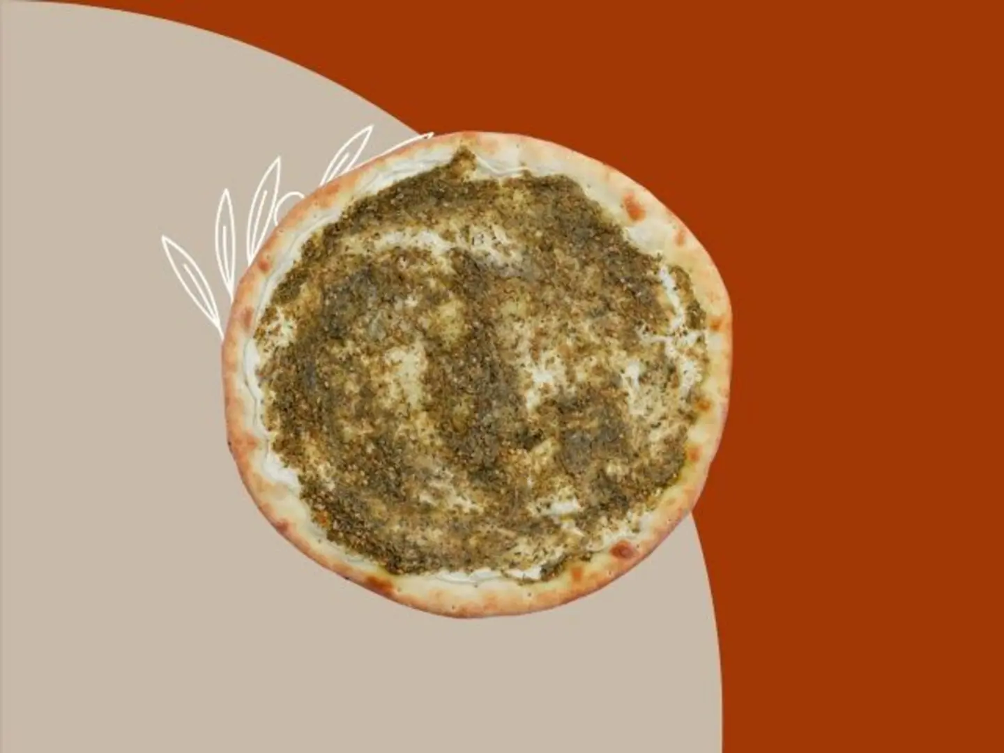 Mankoushe Labneh With Zaatar