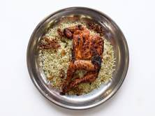نص على الفحم مع الارز