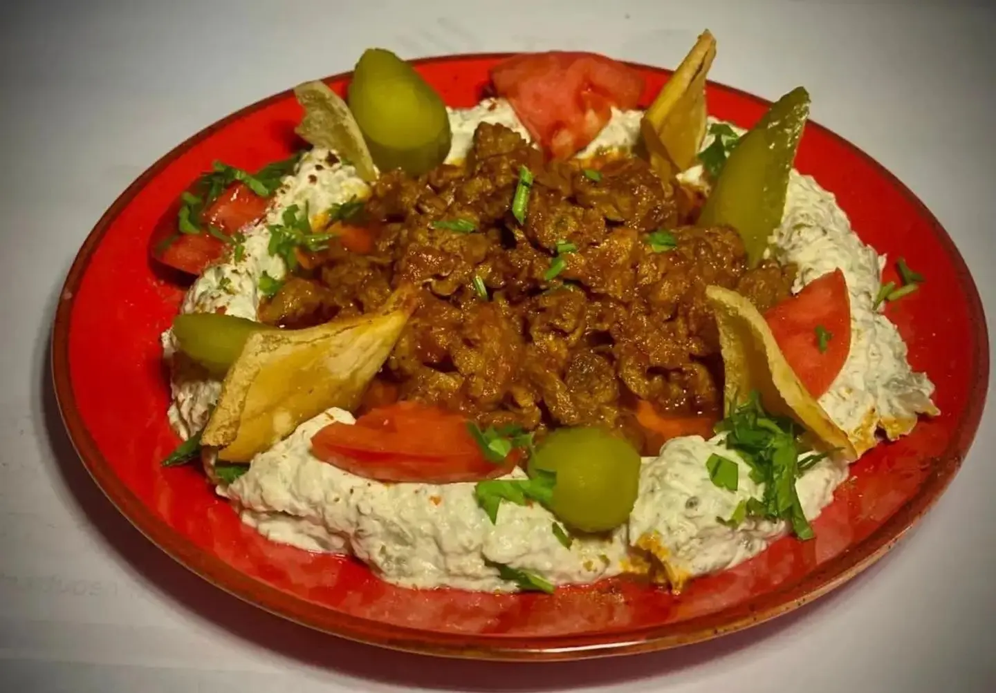 Moutabal With Meat