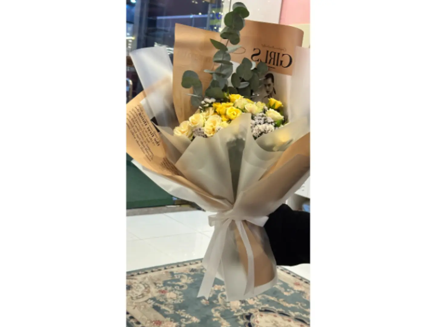 باقة ورد اصفر