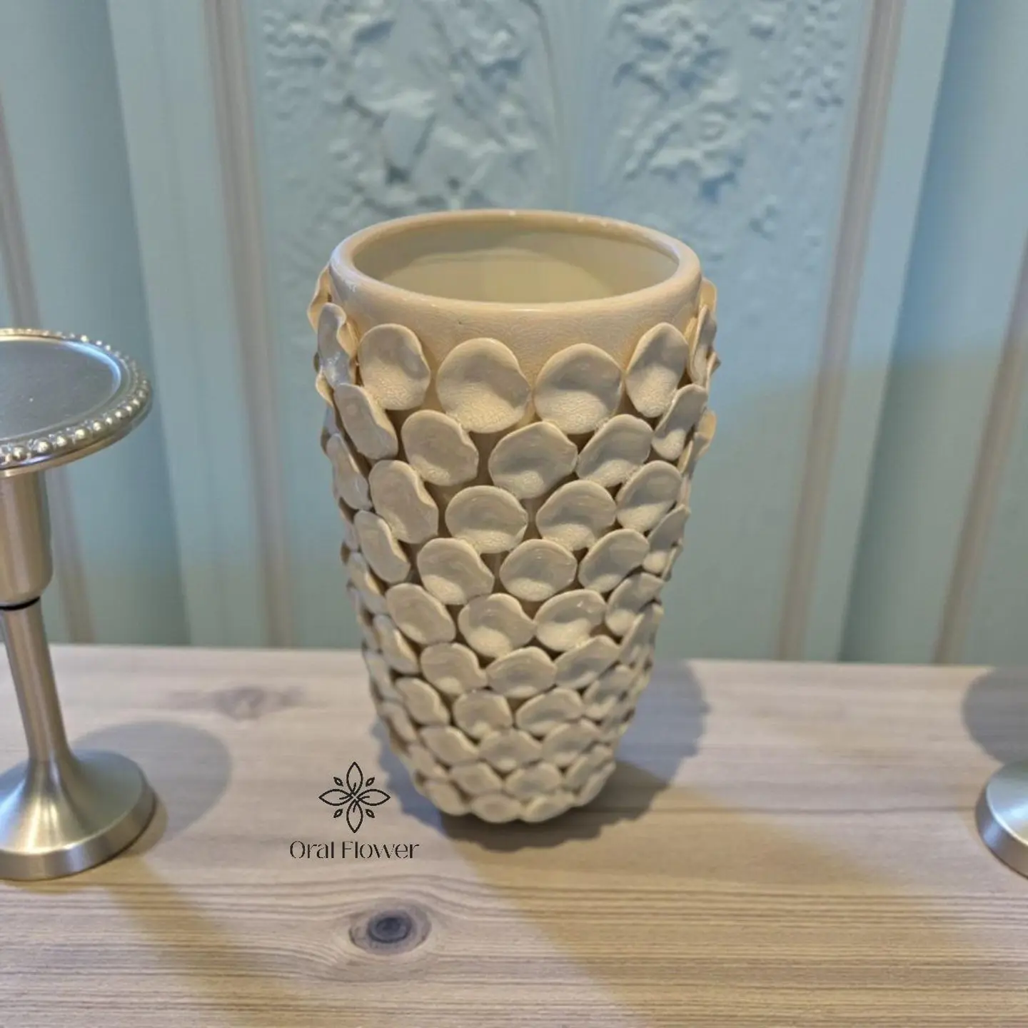 فازة سراميك بشكل قواقع