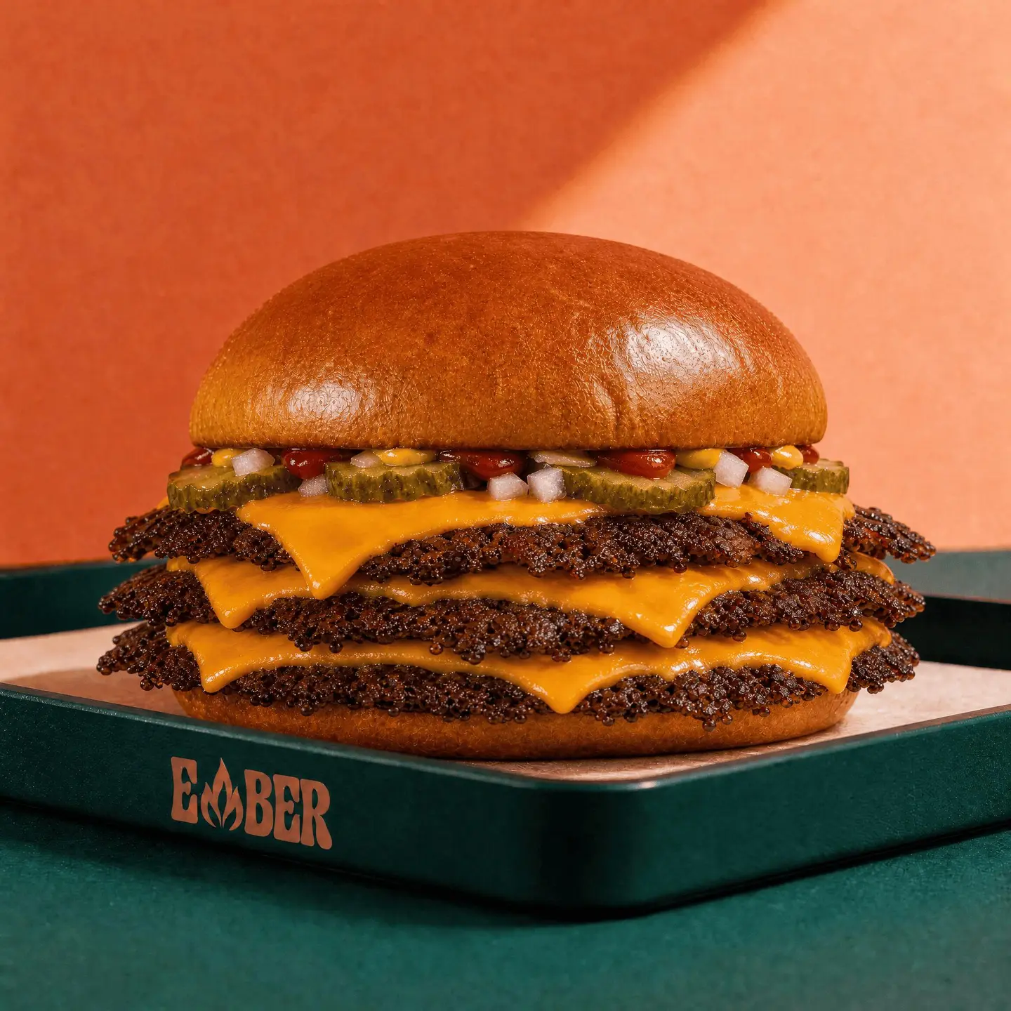 Wagyu Triple Cheese Burger