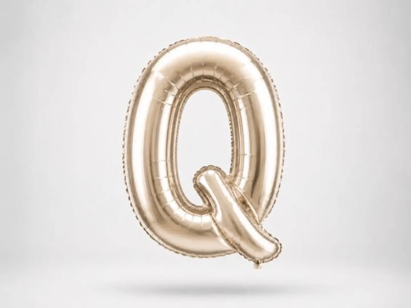 Silver Balloon Letter Q