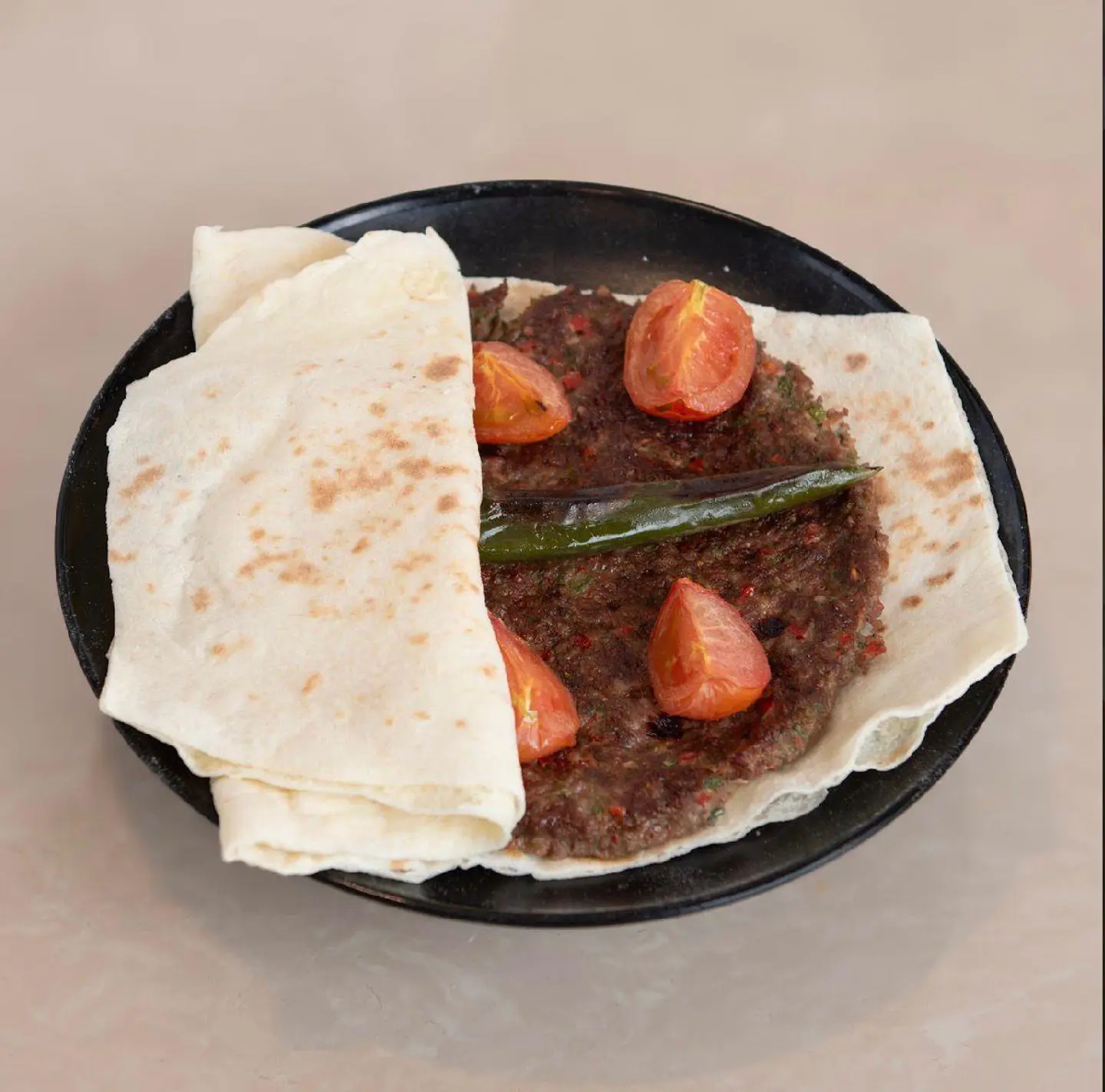Beef Kebab In Grape Leaves