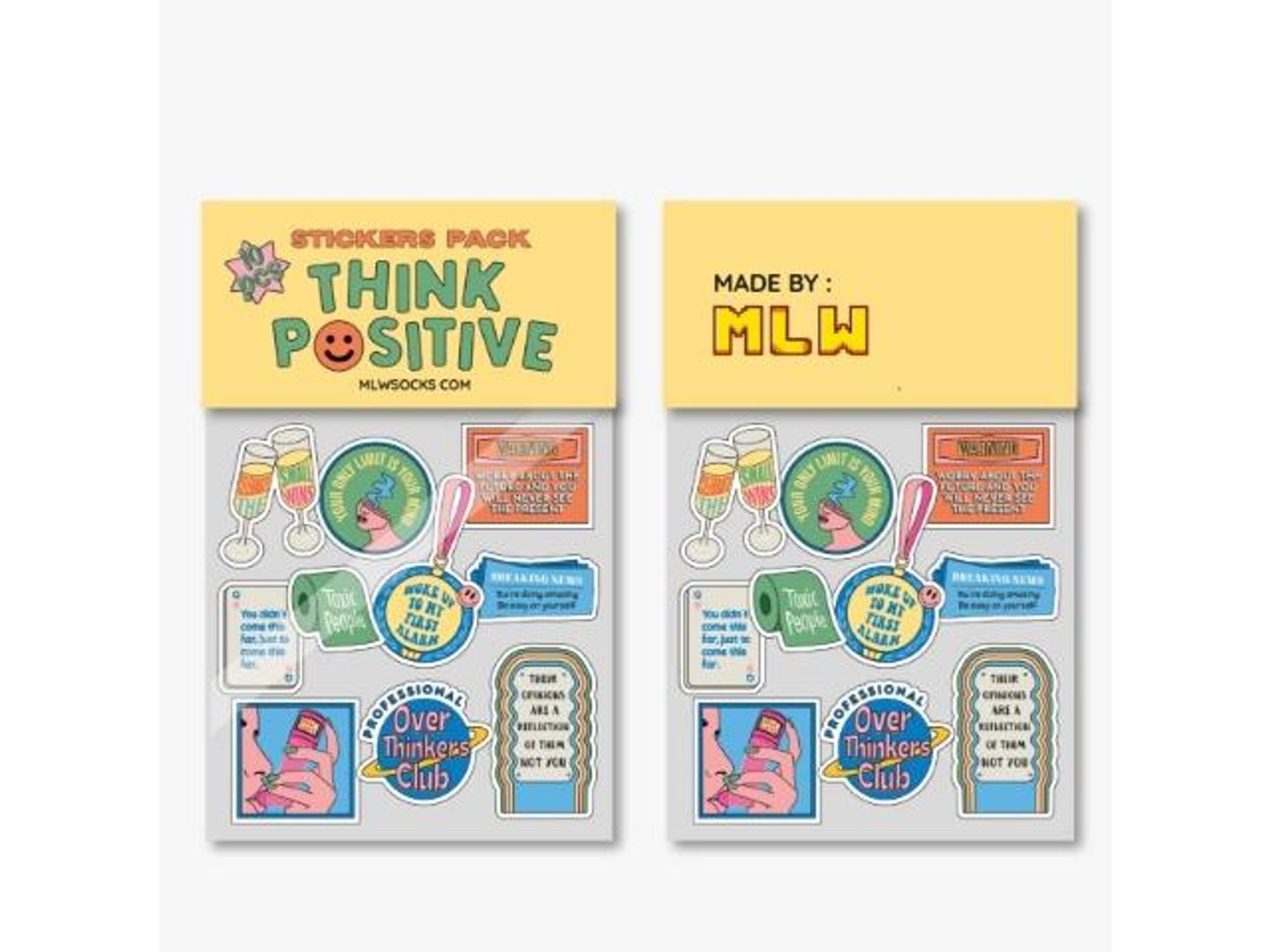 Think Positive Stickers Pack