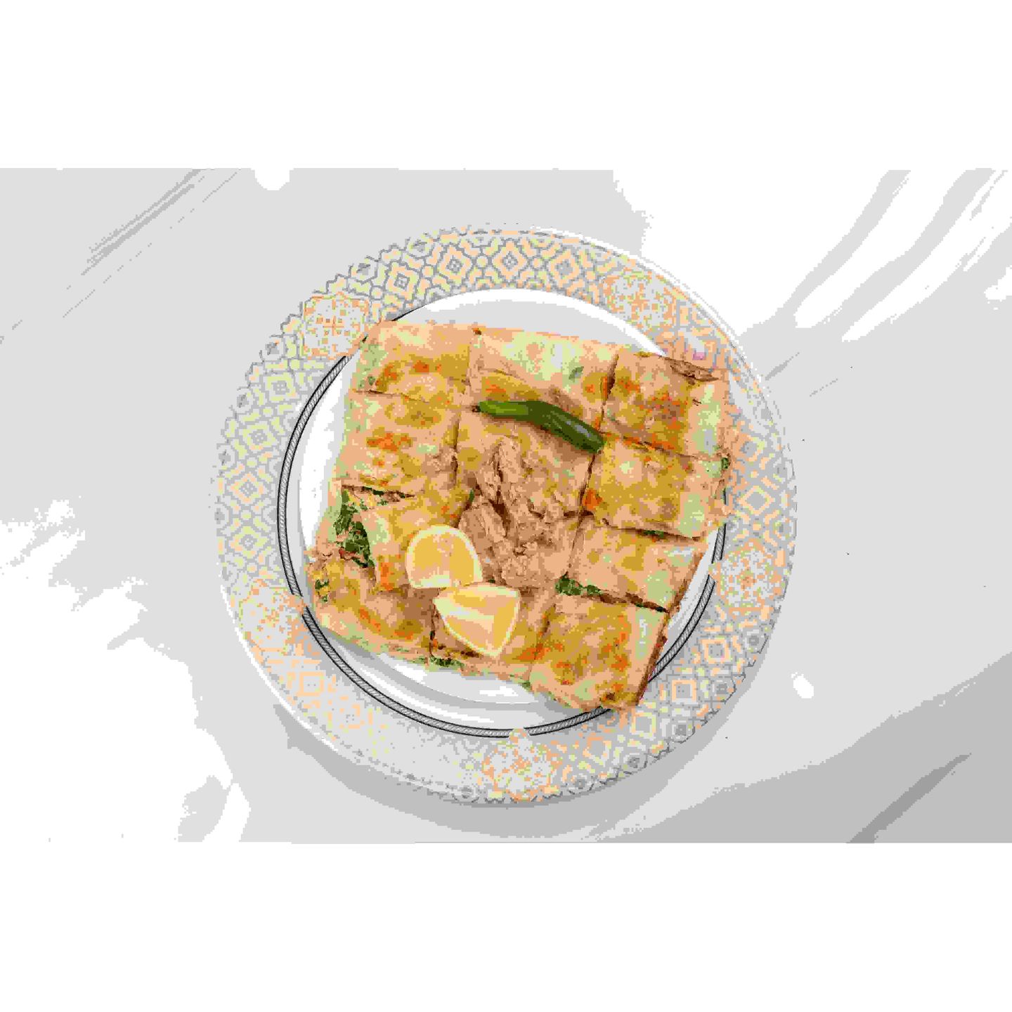 Tuna Mutabbak With Cheddar Cheese