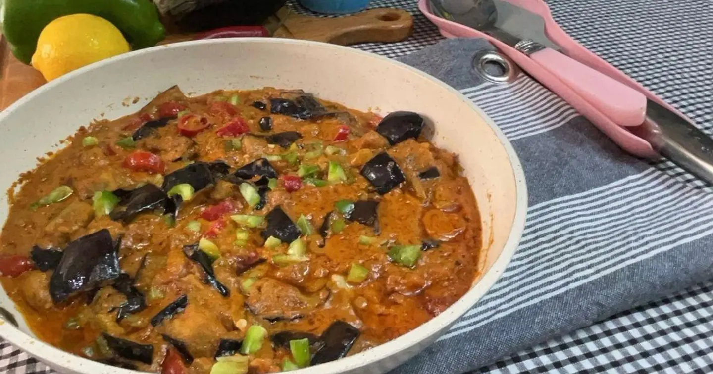 Eggplant Mutabbal With Peanuts
