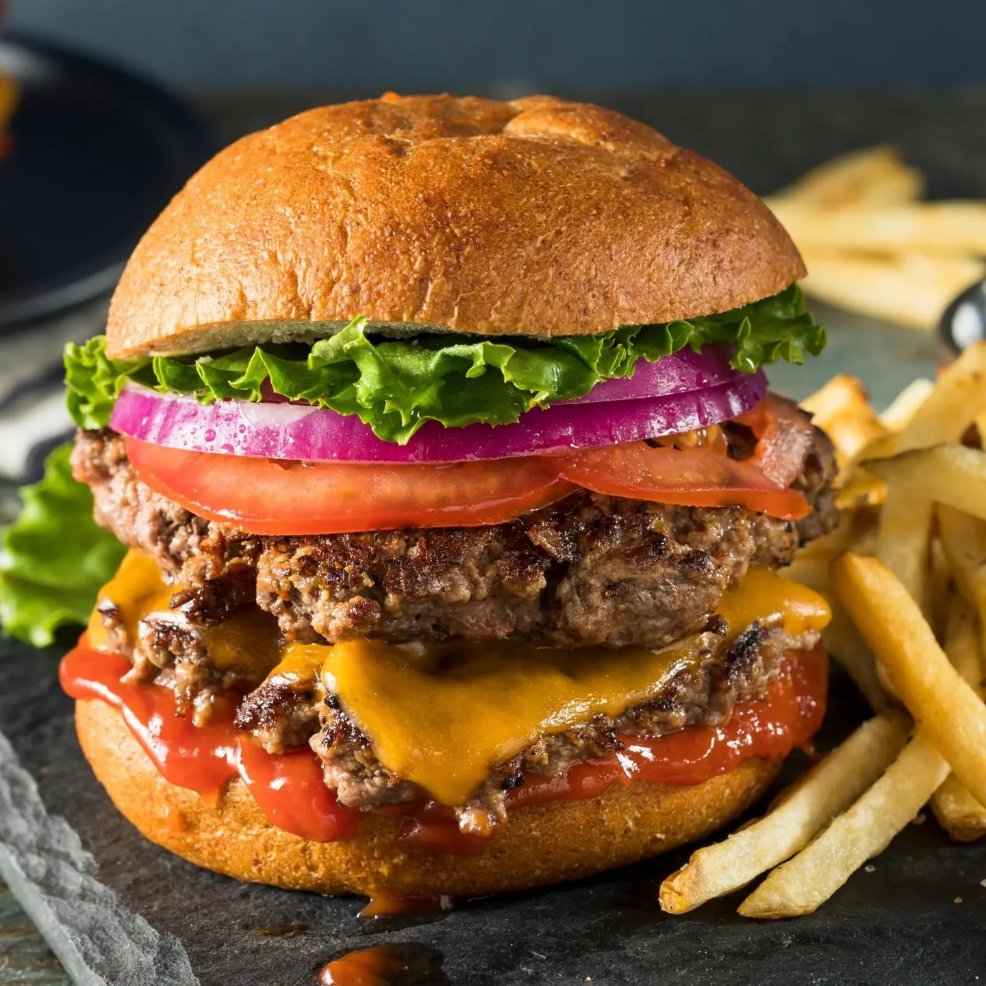 Spicy Layali Signature Grilled Beef Burger