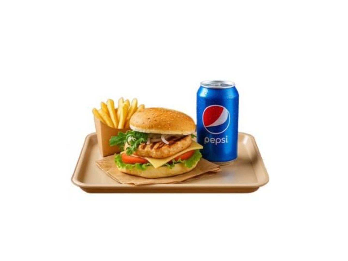 وجبة برجر دجاج