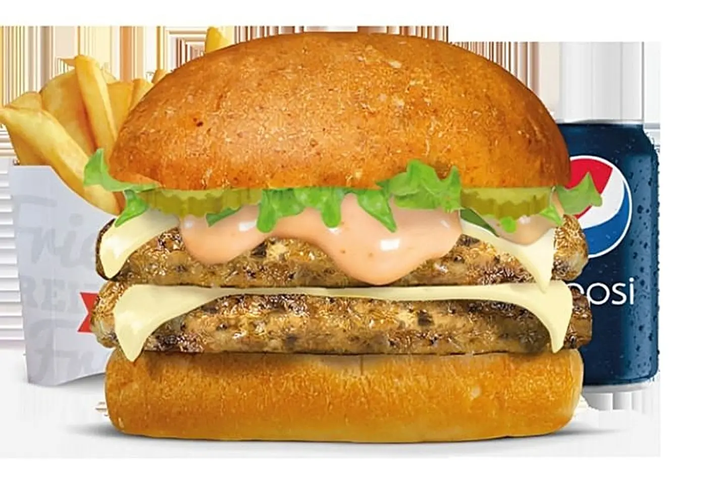 Grilled Chicken Burger Meal