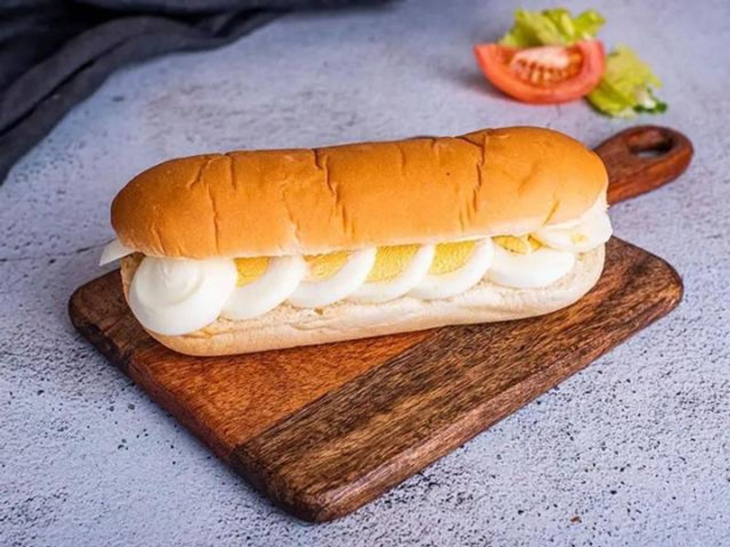 Boiled Egg With Cheese Sandwich