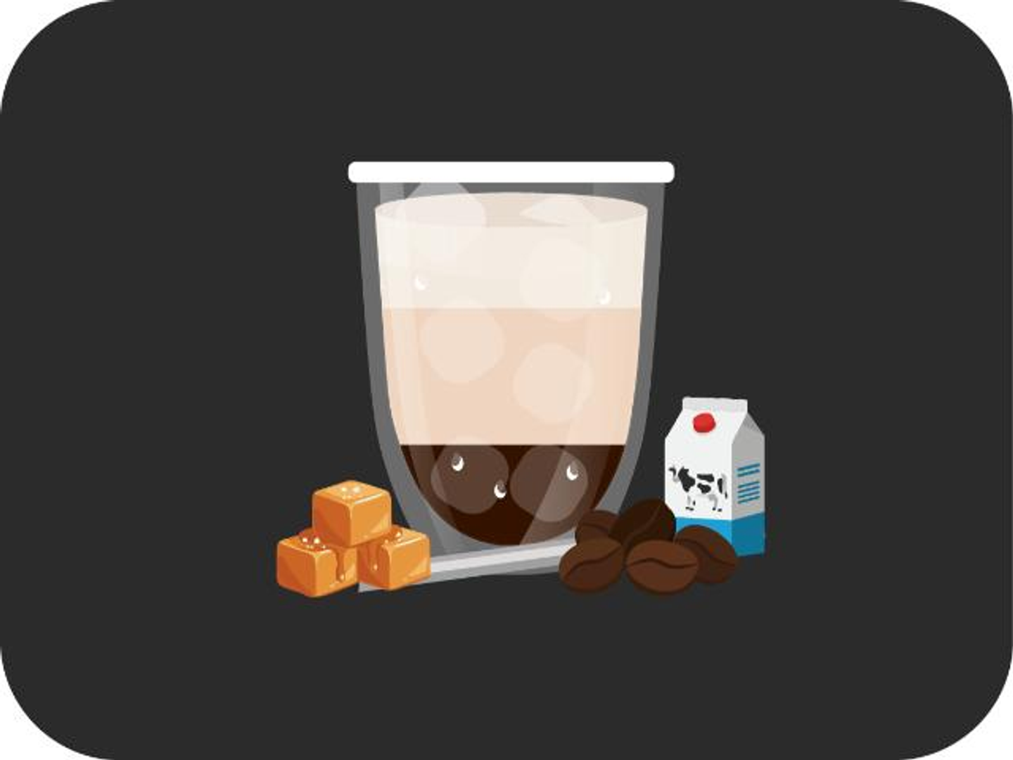 ايس لاتية مع الكراميل المملح