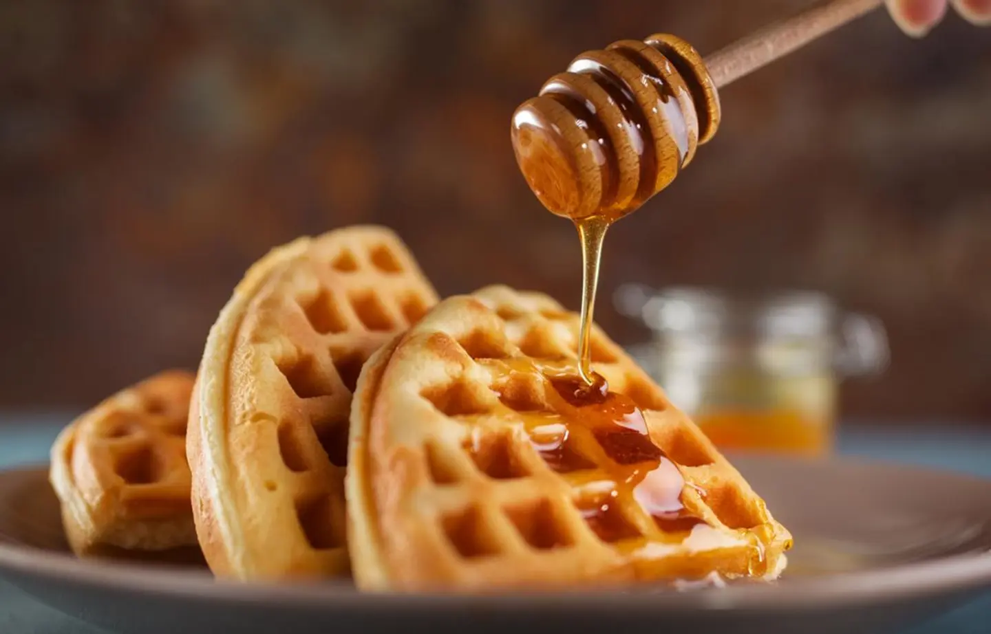 Waffle With Honey