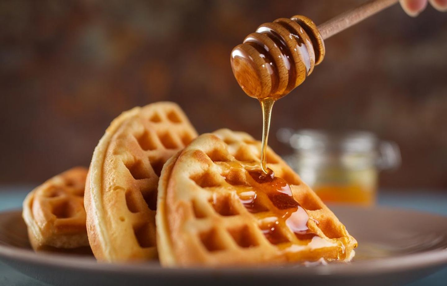 Waffle With Honey