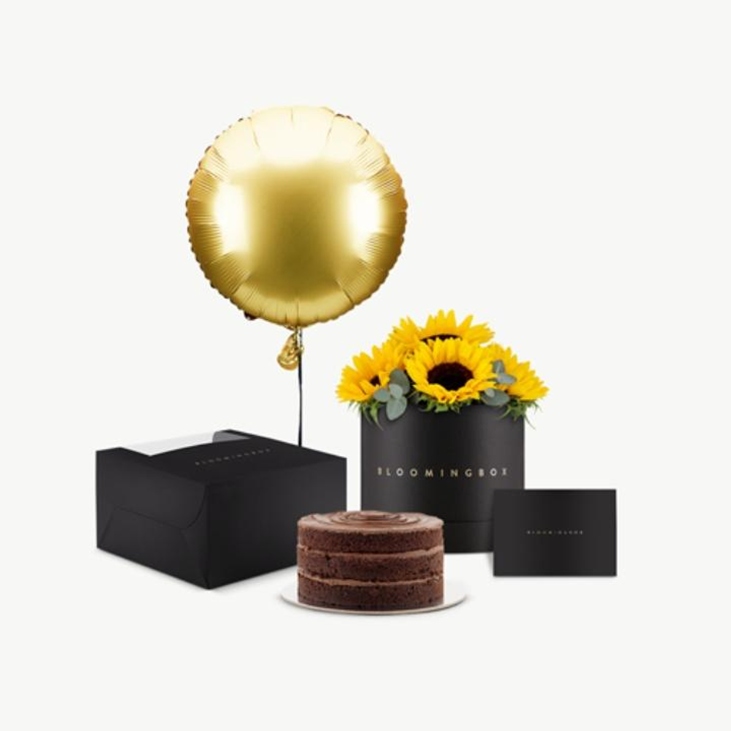 Sunflowers And Cake Bundle