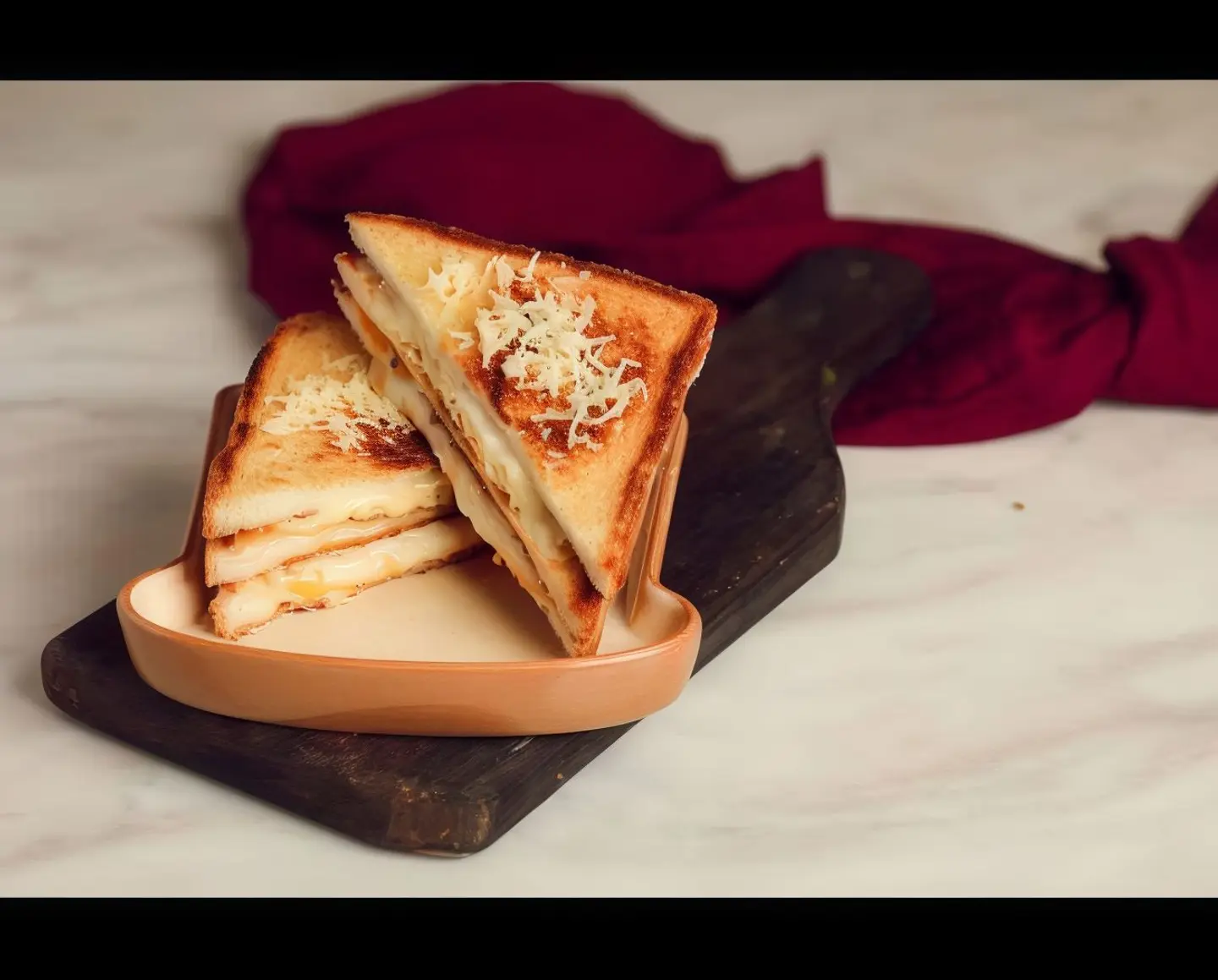 ساندويتش الاجبان الثلاثة