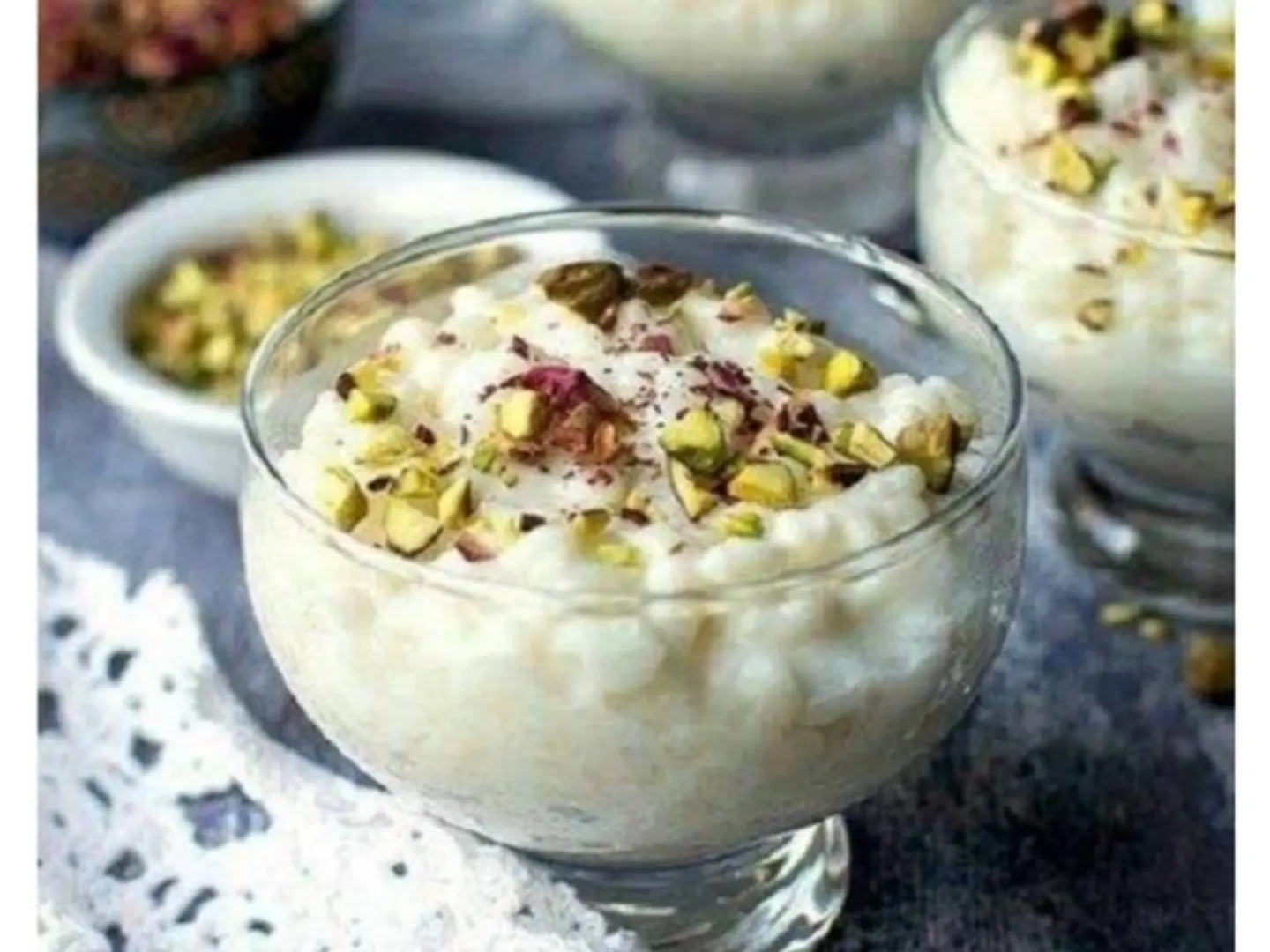 Rice Pudding With Mixed Nuts