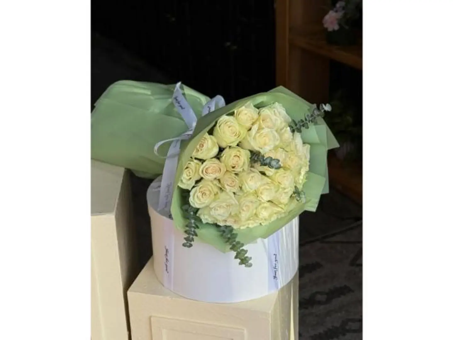 باقة ورد ابيض